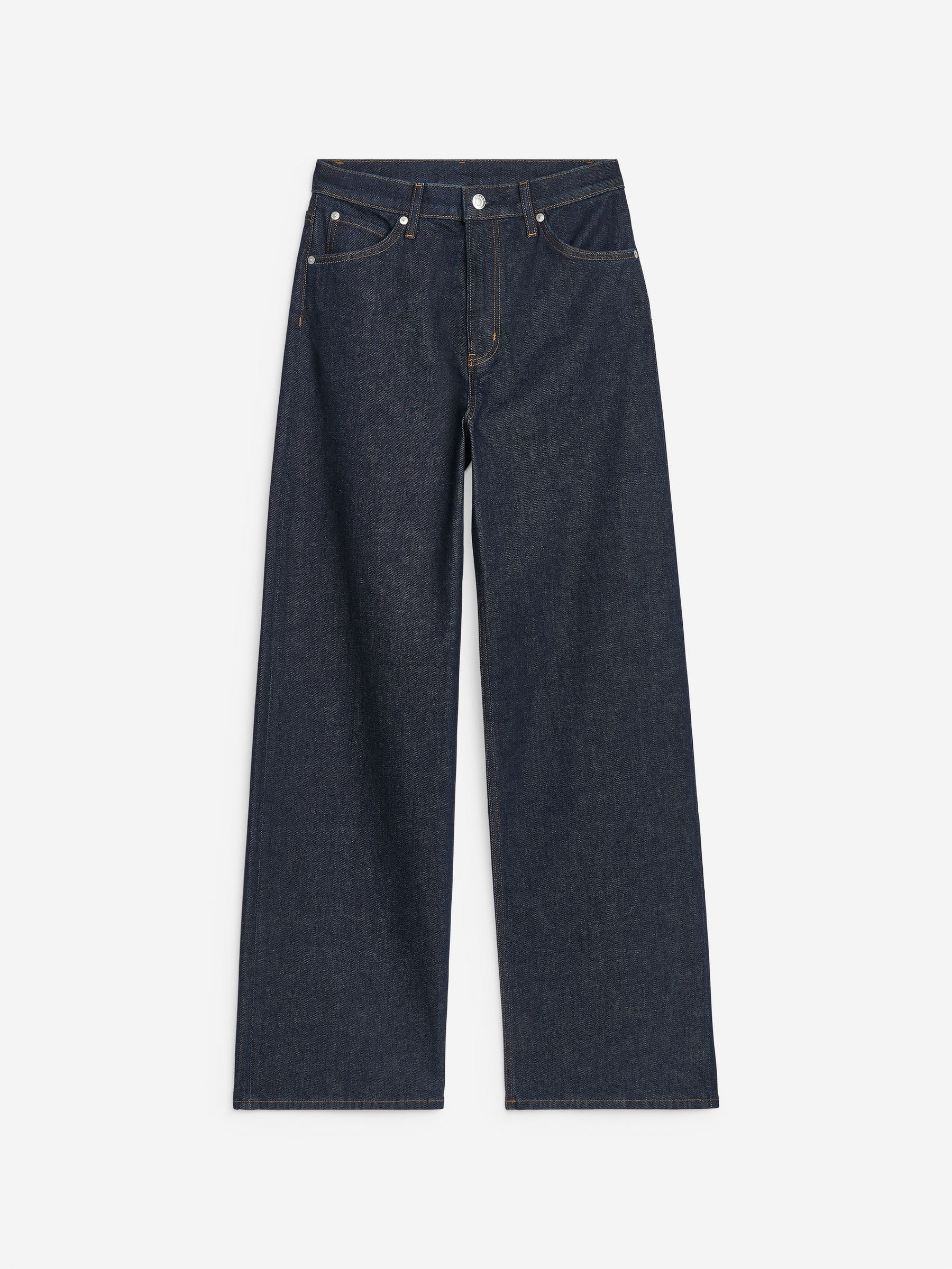 LUPINE utsvängda jeans-#383C4A-13253