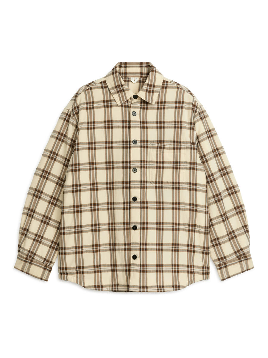 Wattiertes Overshirt-#C8C3AE-6815