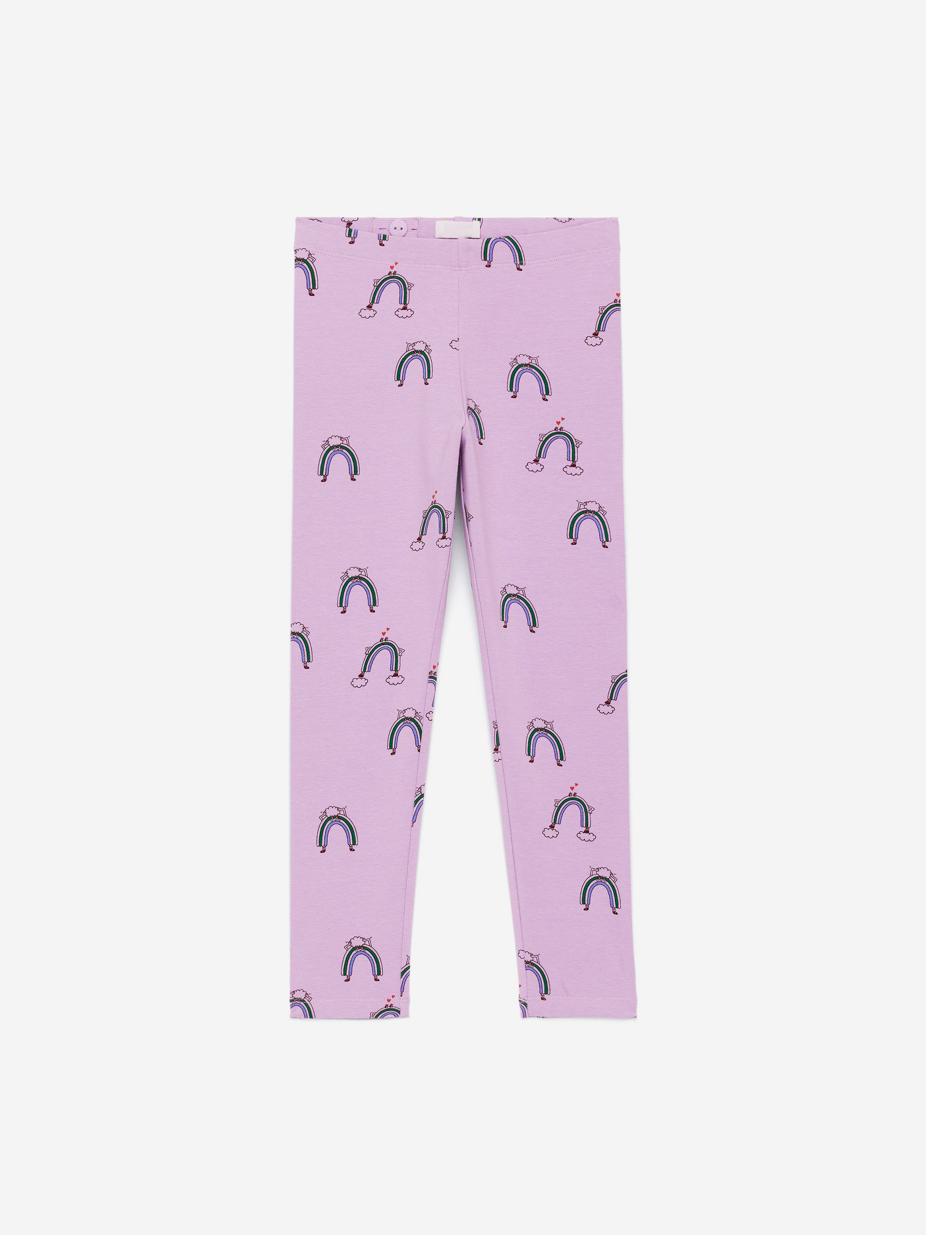 Printed Jersey Leggings-#BFAED2-15885