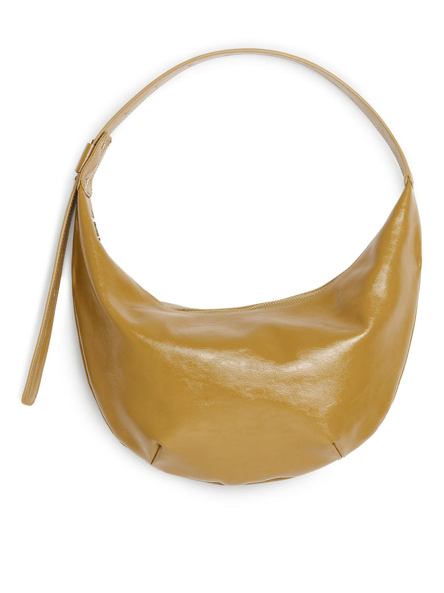 Mittelgroße, geschwungene Schultertasche - Beige - Women - 1193754006