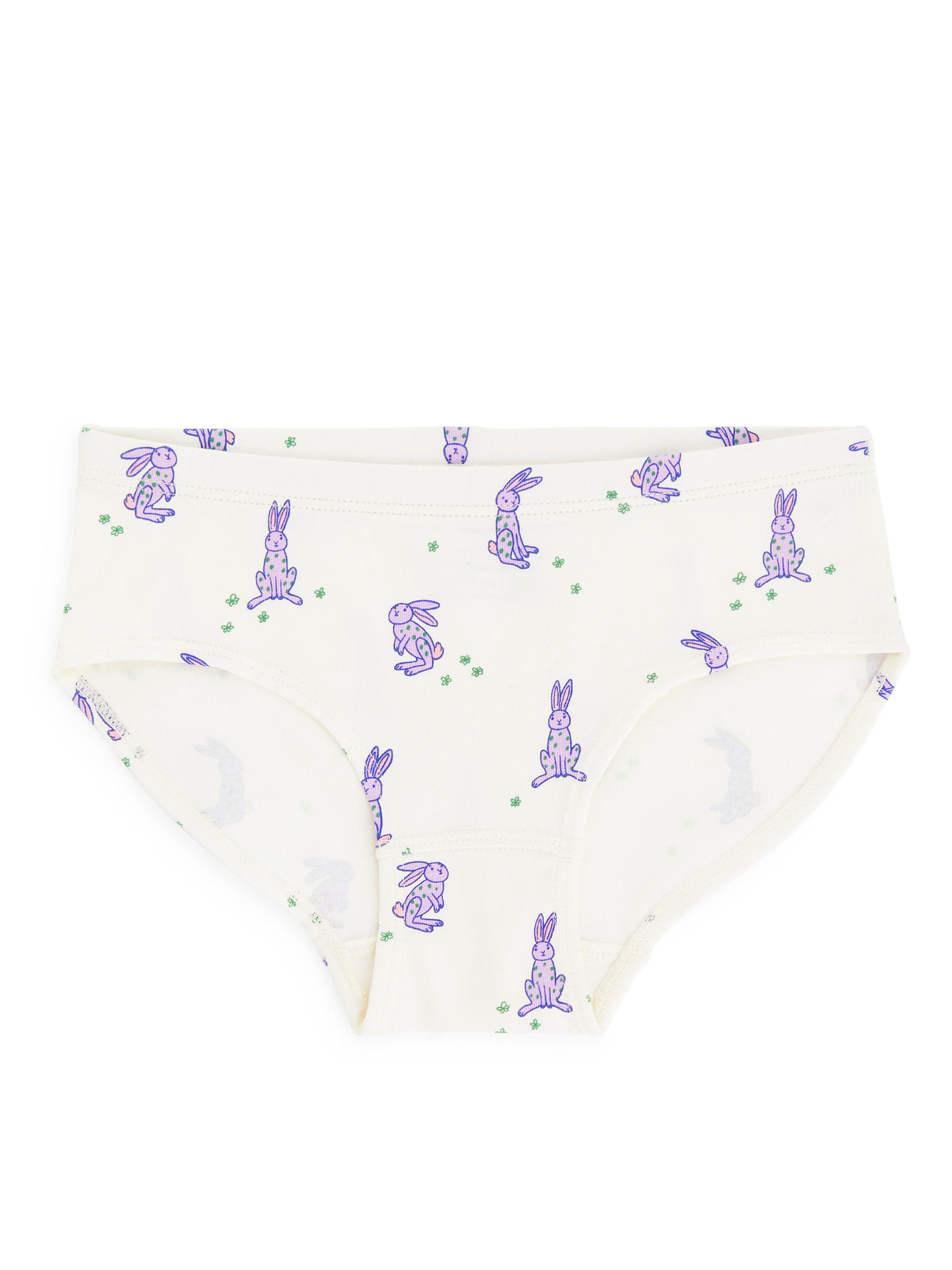 Culottes en jersey de coton. - Blanc/Mauve - Enfant - 1115522033