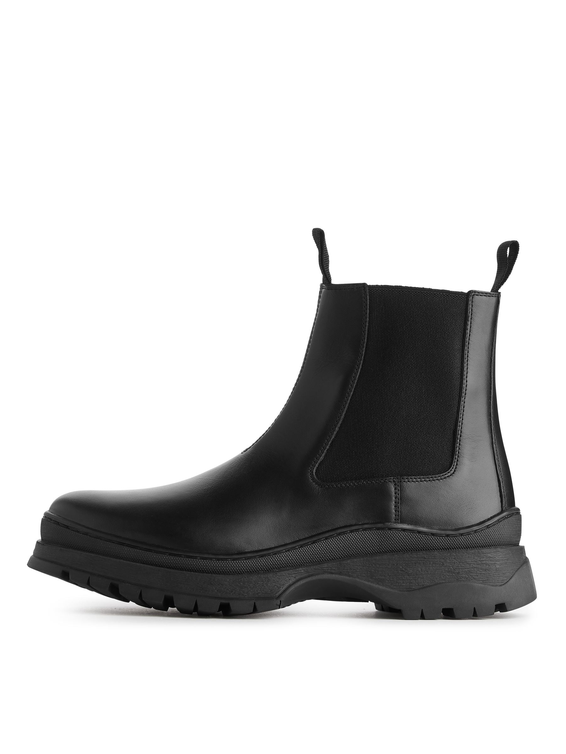 Stivali in pelle con suola chunky - Nero - Men - StillMedia/DescriptiveStillLife - 2