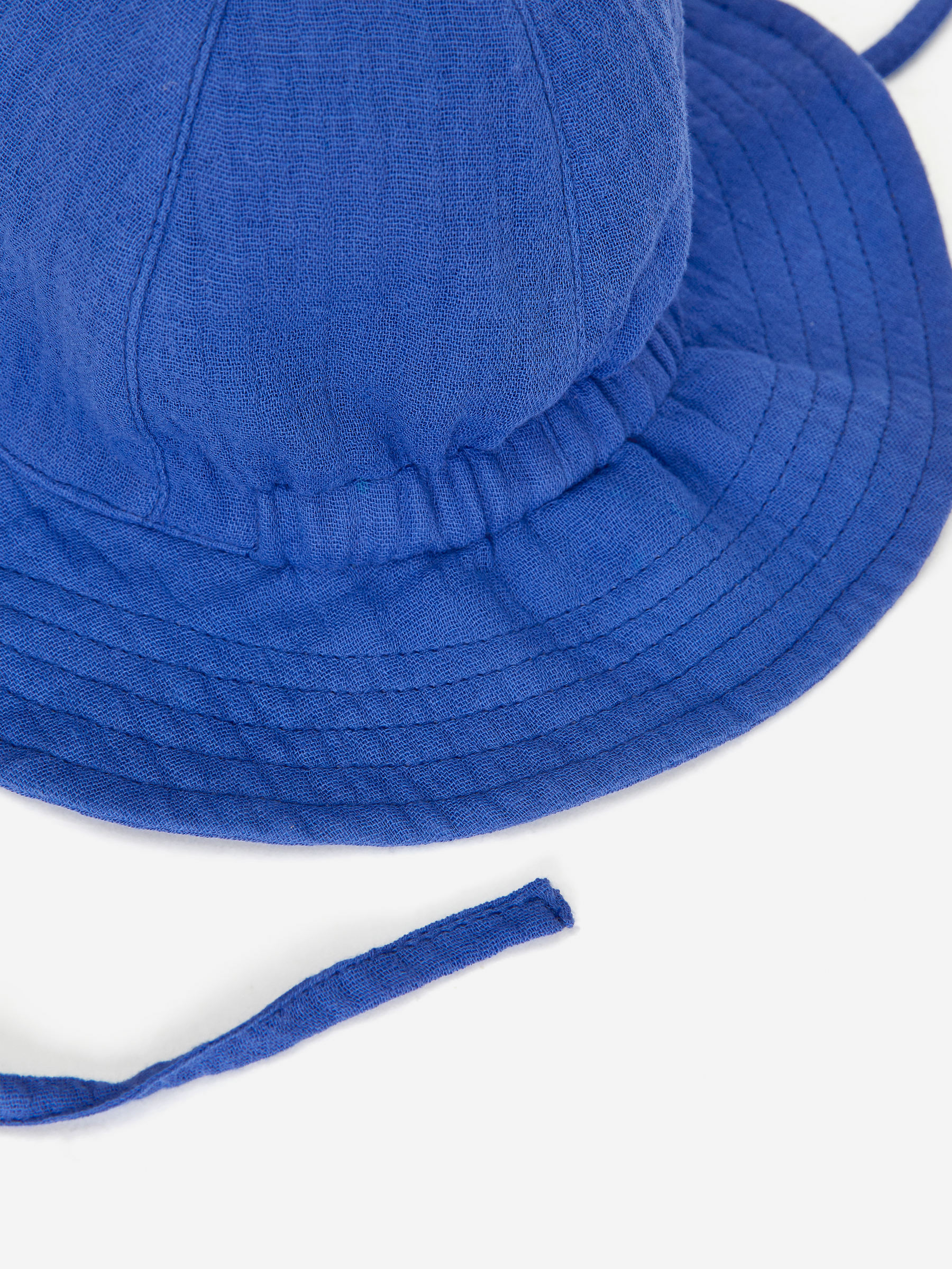Cotton Muslin Sunhat - Bright Blue - Children - StillMedia/DescriptiveDetail - 2