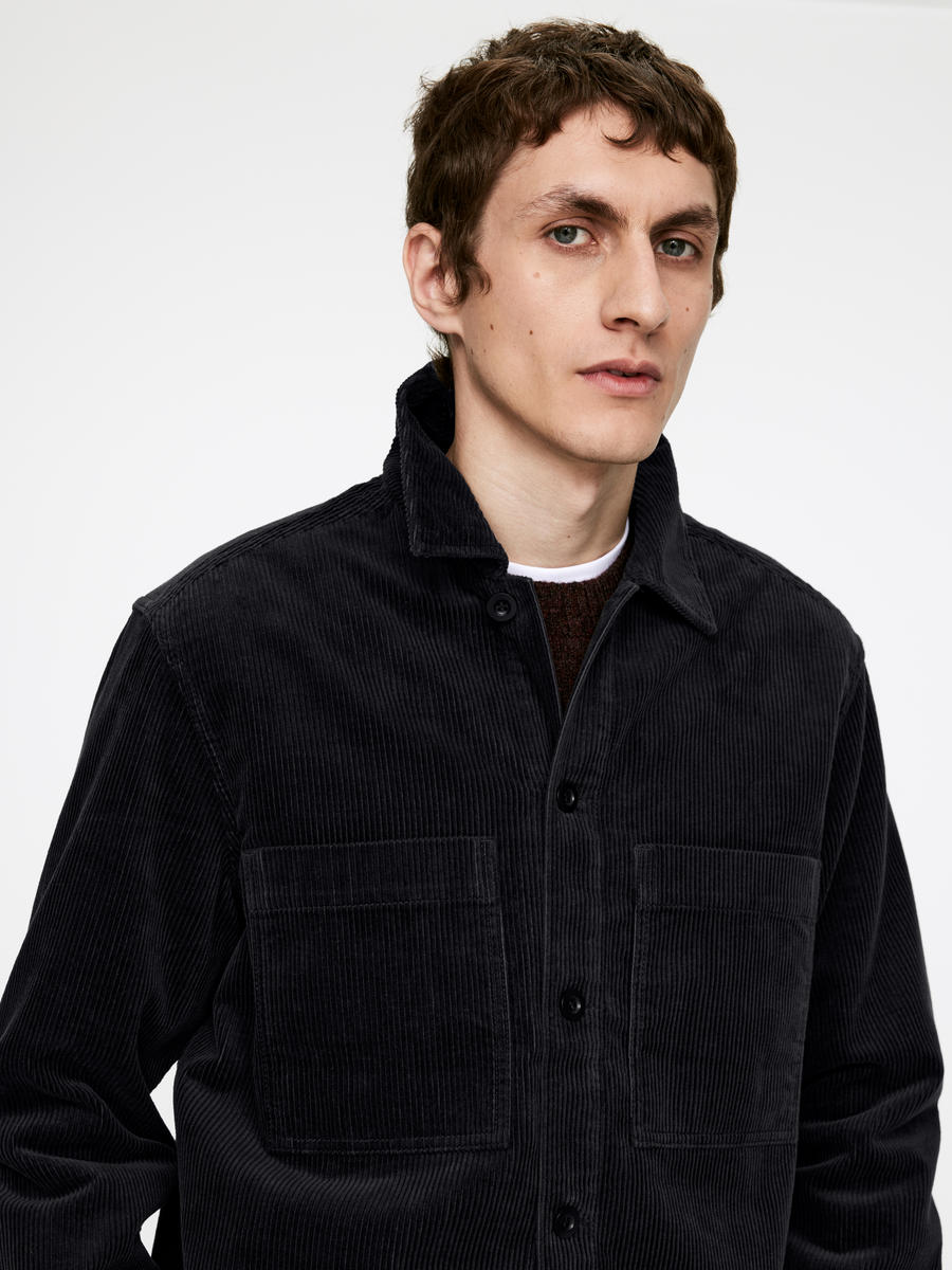 Corduroy Overshirt-#333538-13762