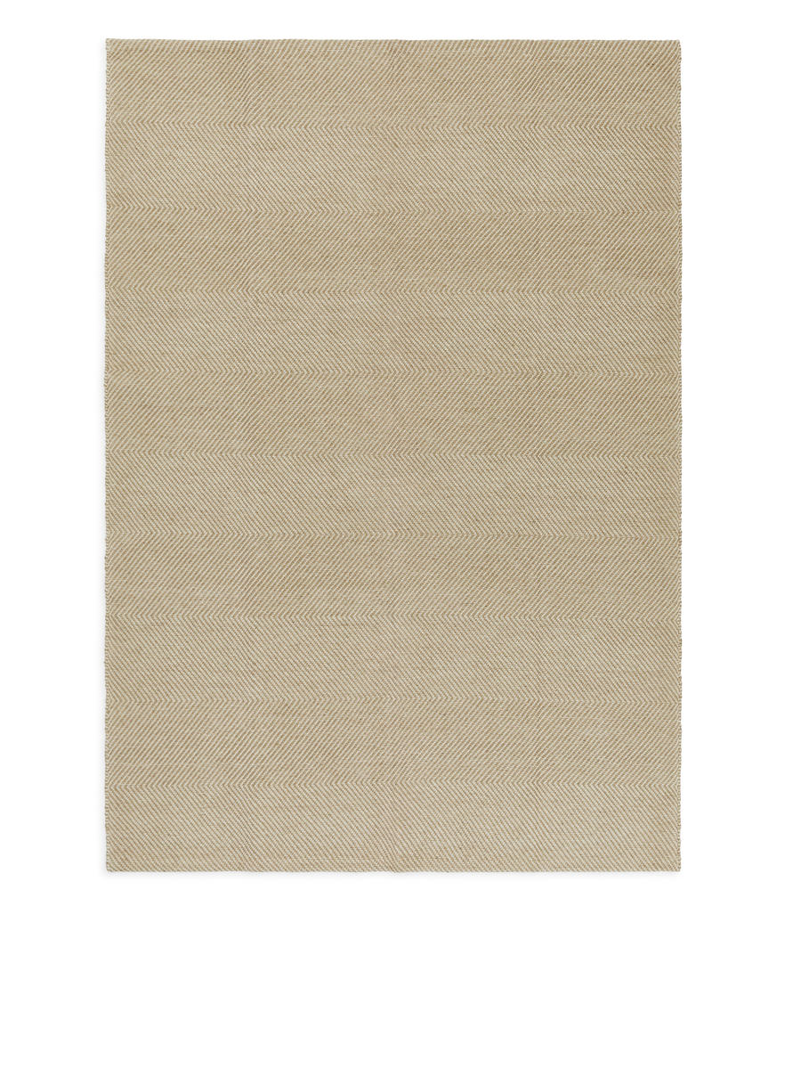 Jute Rug 140 x 200 cm-#D0C2AA-7096