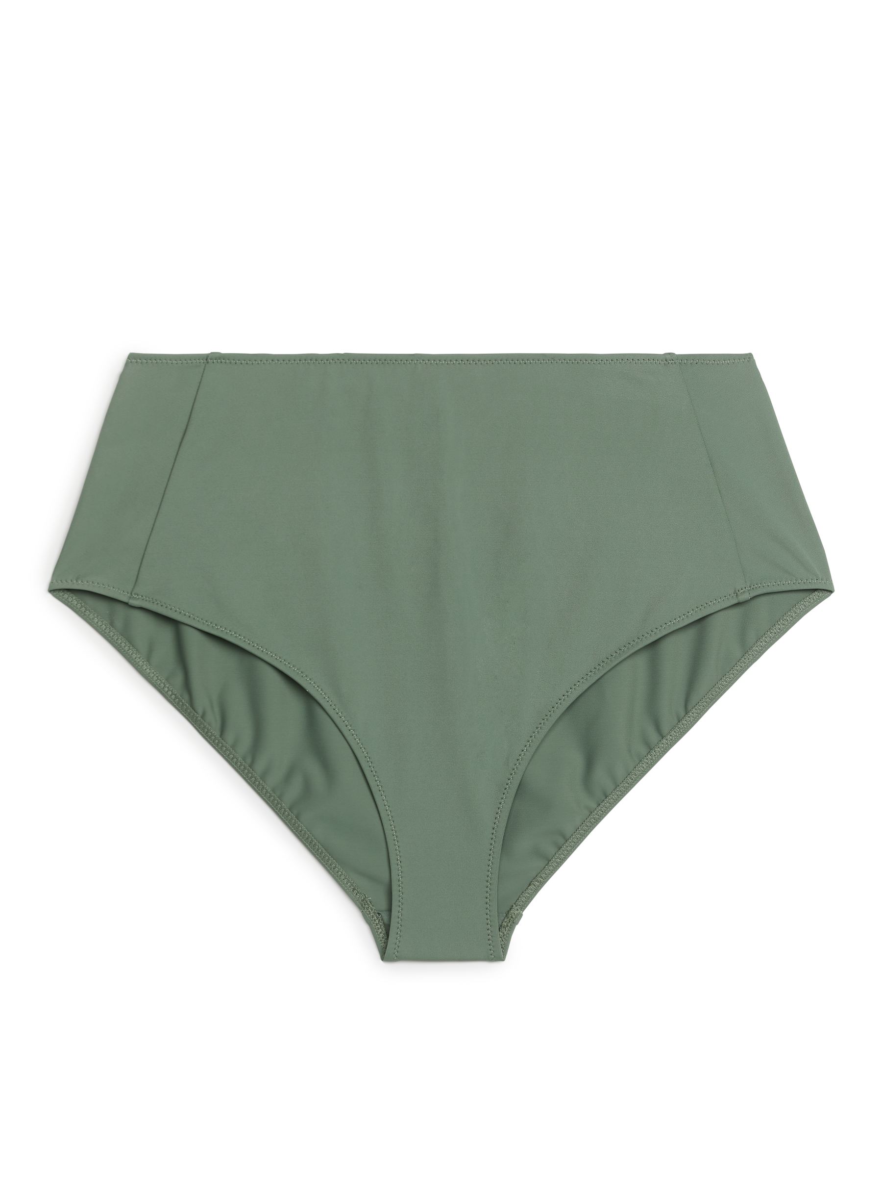 High Waist Bikini Brief - Khaki Green - Slim fit - Women - StillMedia/DescriptiveStillLife - 1