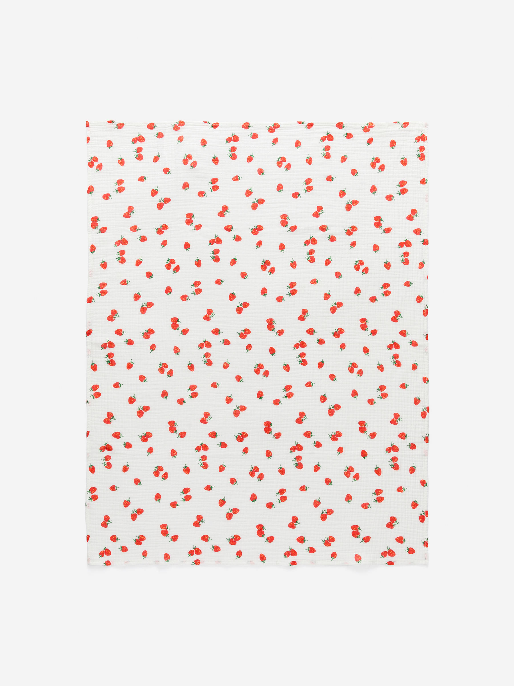 Muslin Blanket - White/Strawberries - Children - StillMedia/DescriptiveStillLife - 2