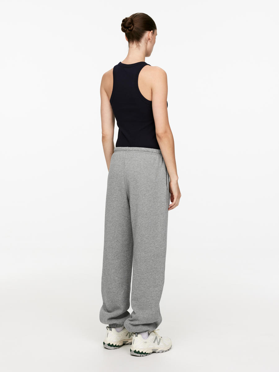 Relaxed Cotton Sweatpants-#6C6D6E-11677