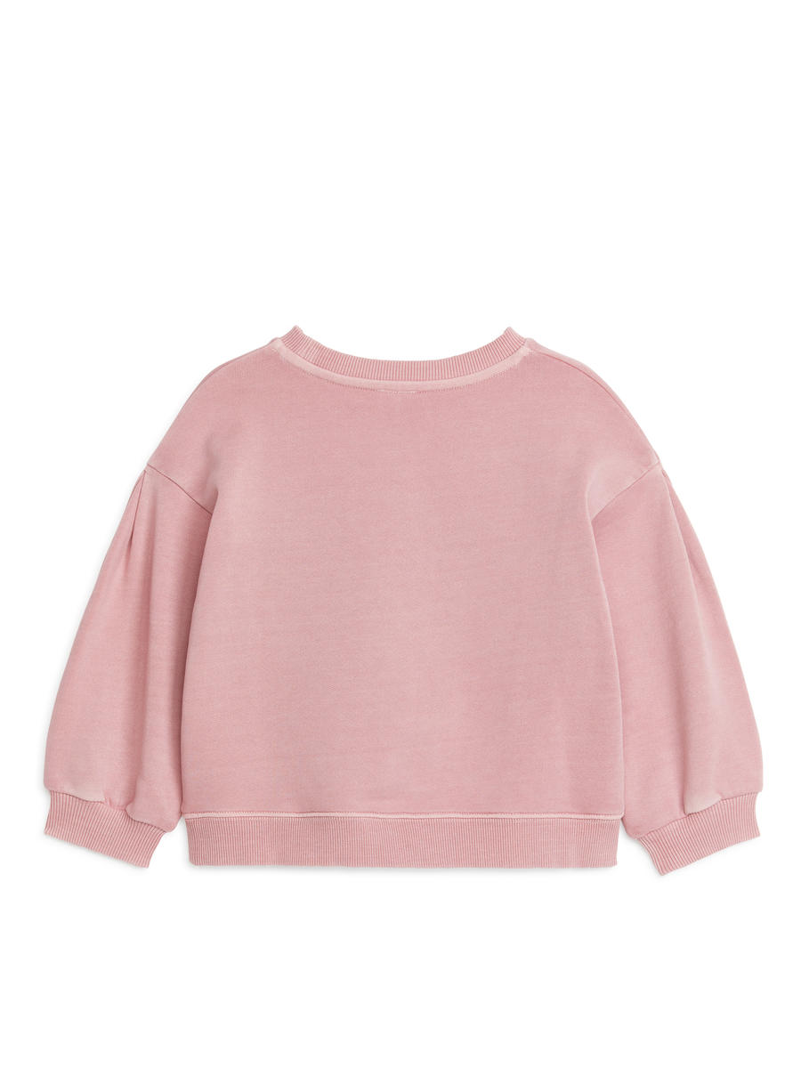 Sweatshirt mit Stickerei - Altrosa - Oversize - Children - 1233799001