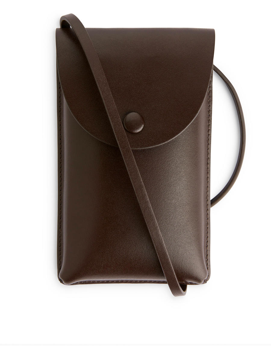 Leather Phone Case-#52453E-12858