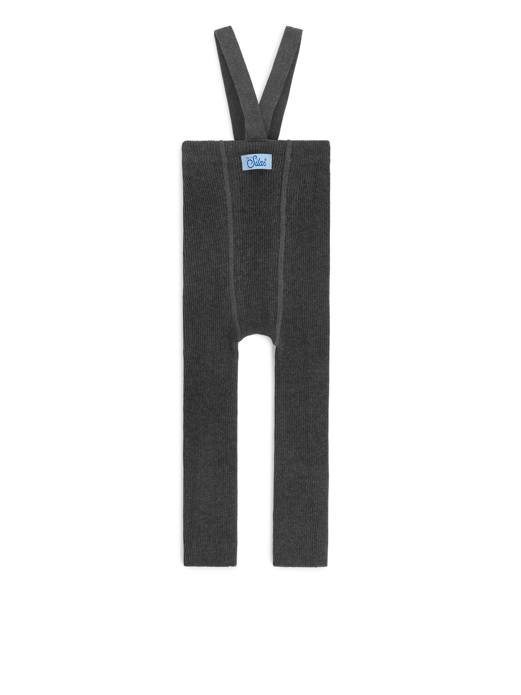 Silly Silas Footless Tights with Braces - Dark Grey - Children - StillMedia/DescriptiveStillLife - 2