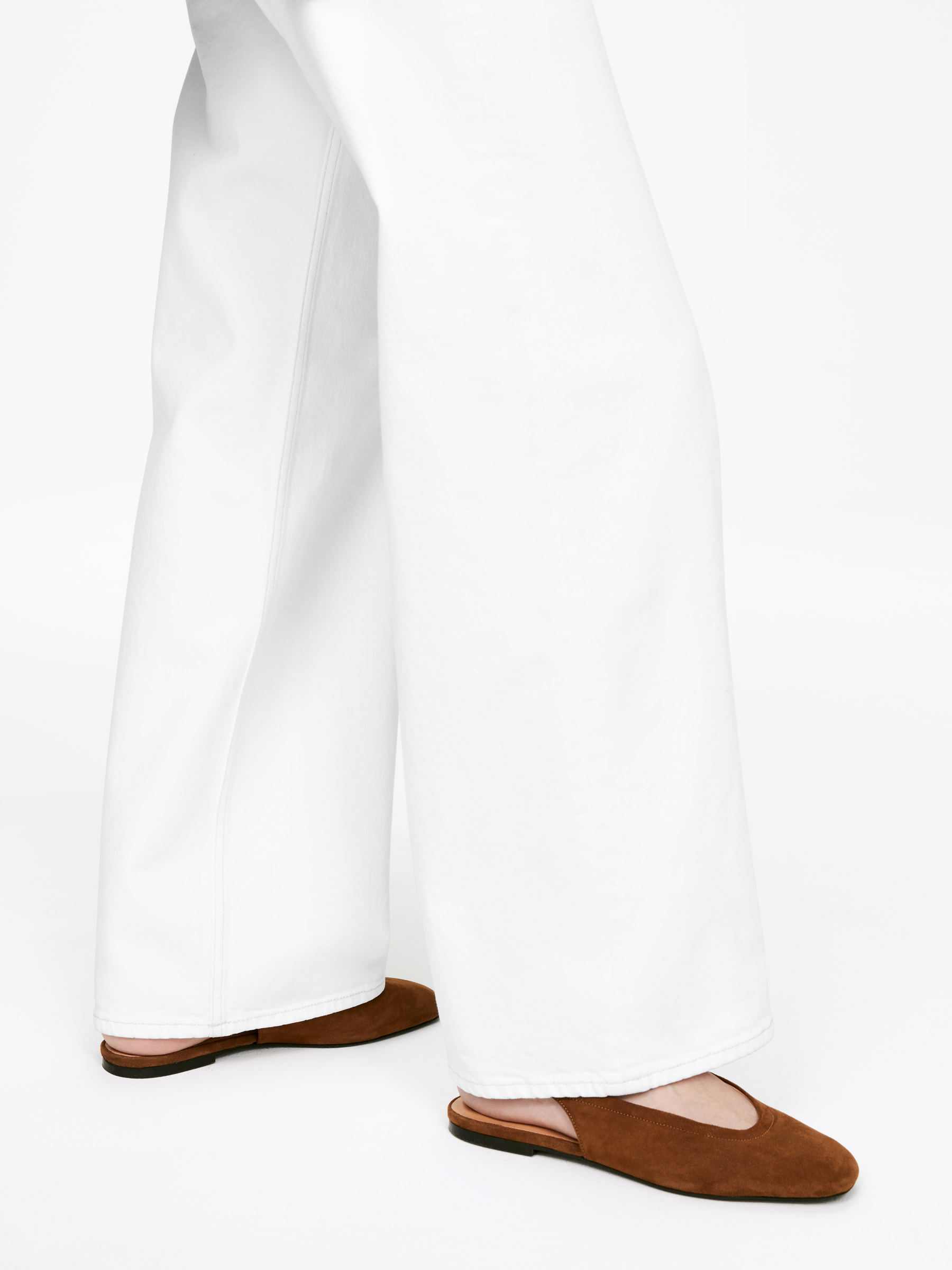 Slingback Suede Flats - Brown - women - StillMedia/Lookbook - 6