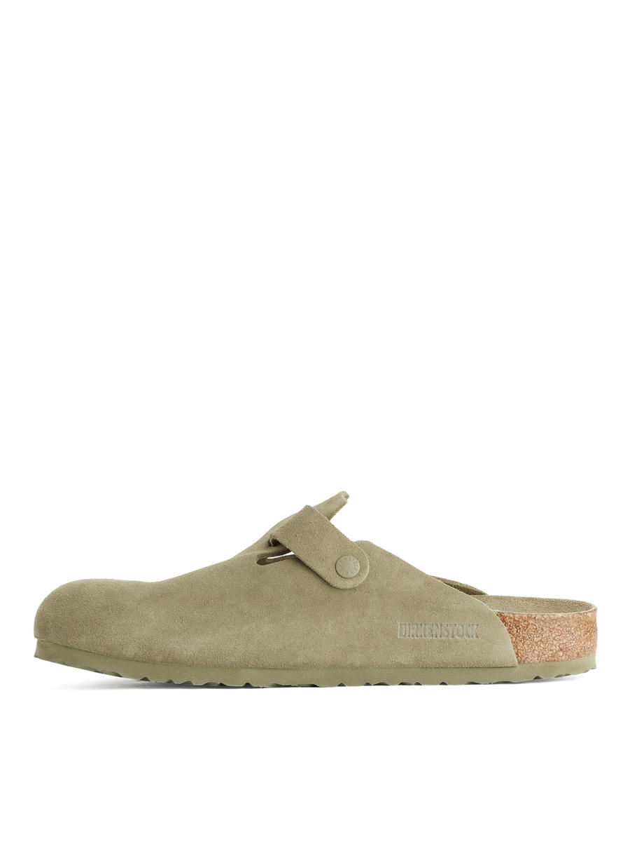 Birkenstock Boston Suede Sandals-#A9997B-12760