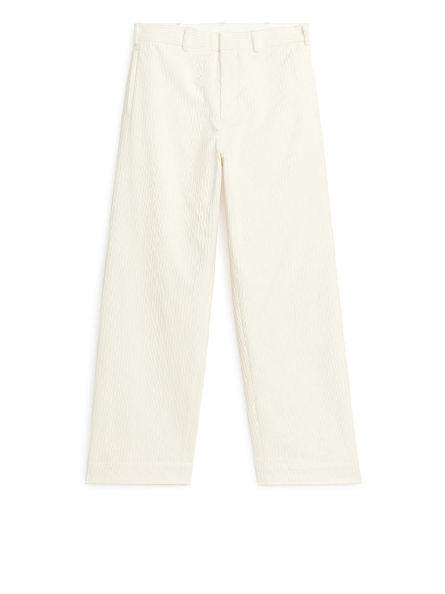 19SO 24/7 wide white corduroy pants｜パンツ