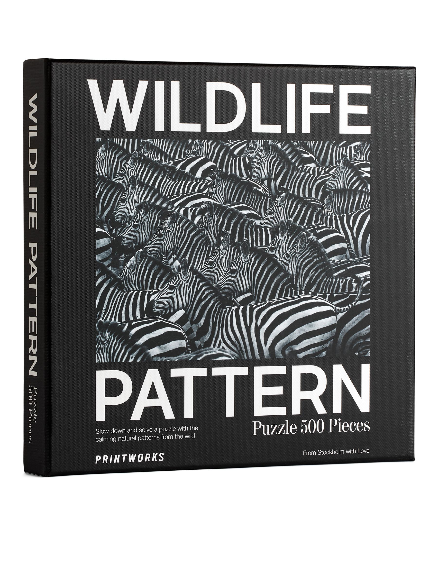 Printworks Puzzle Wildlife Pattern Zebra 500 pcs - Black - Homeware - StillMedia/DescriptiveStillLife - 4