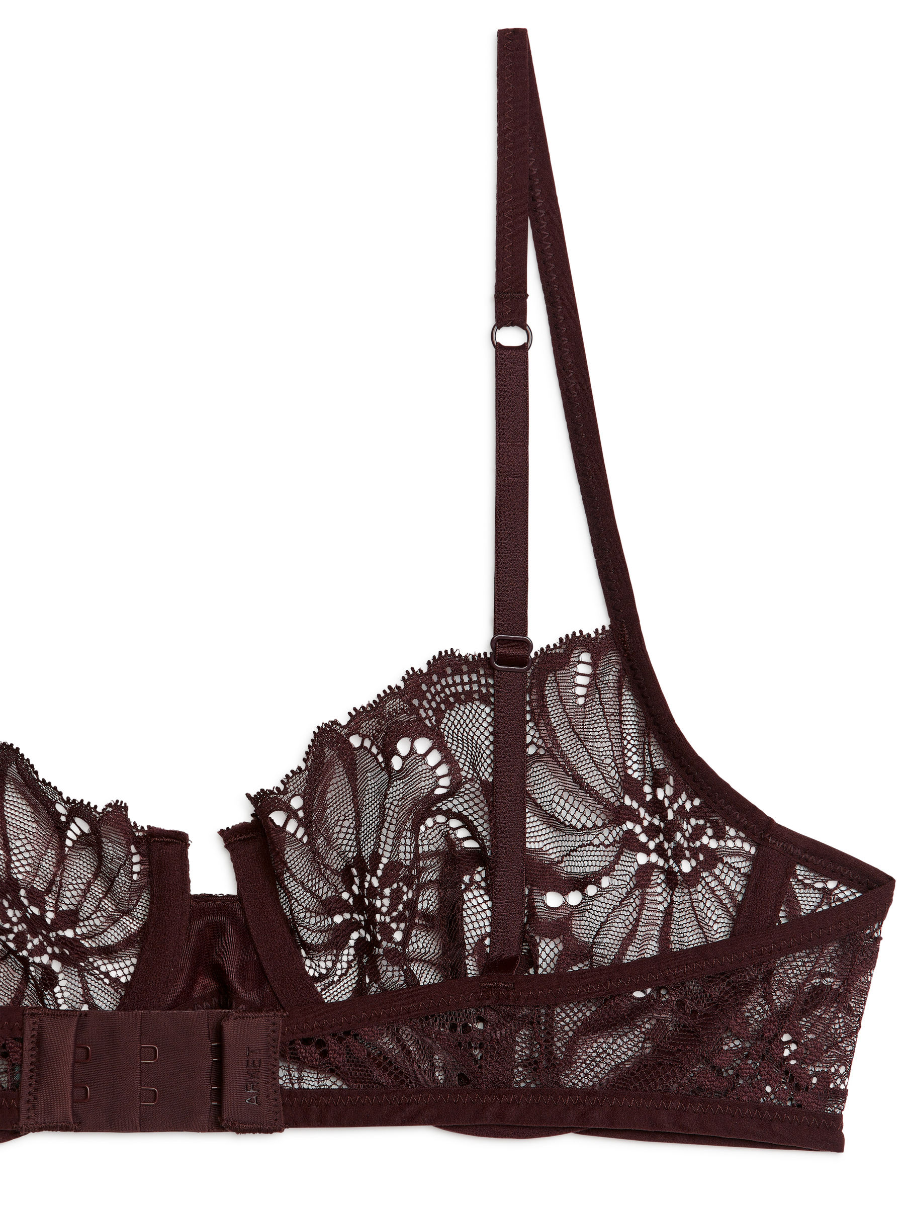 Lace Wire Bra - Burgundy - Regular fit - Women - StillMedia/DescriptiveDetail - 1