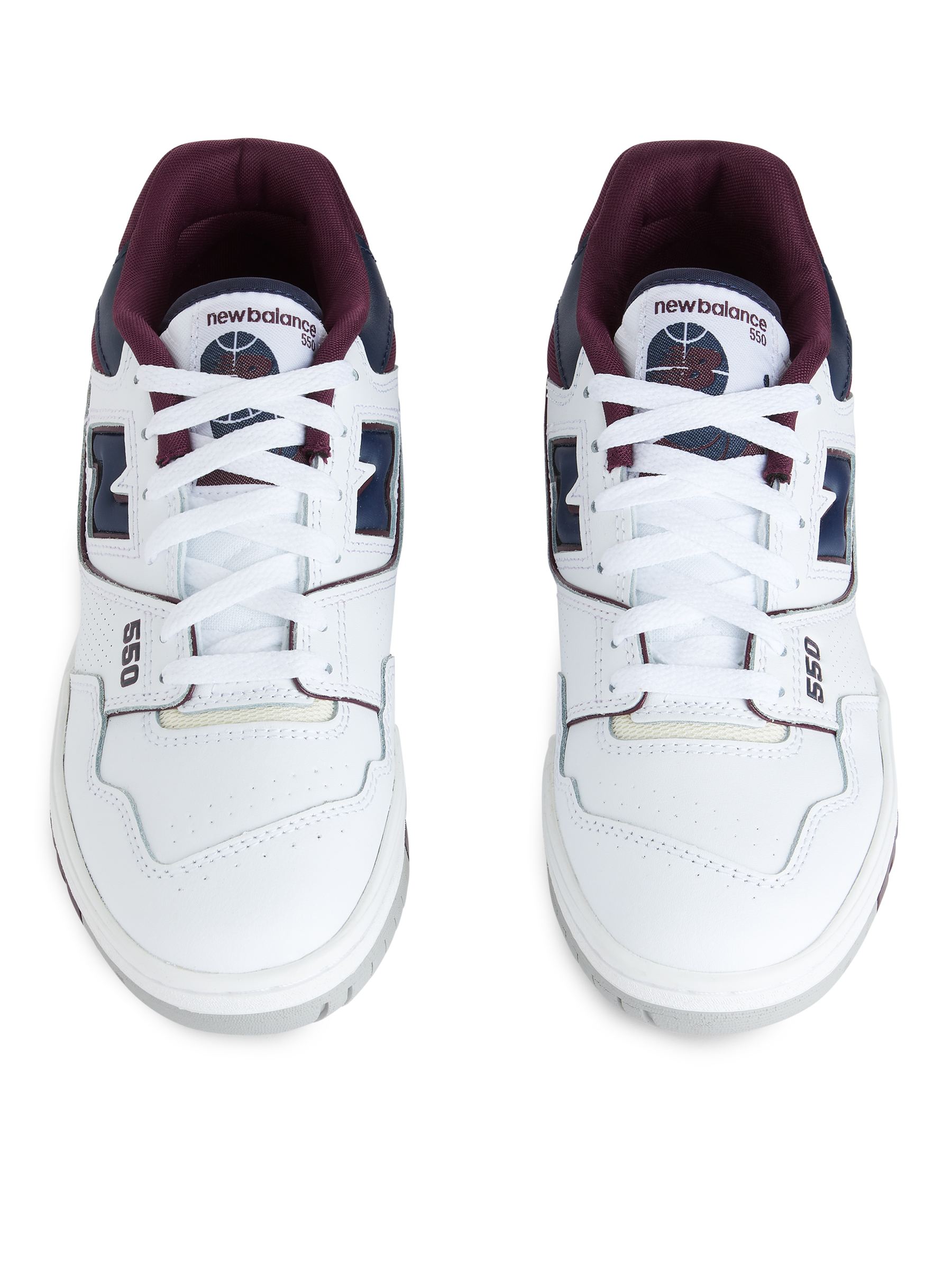 Sneakers New Balance 550 - Bianco/Bordeaux/Blu - Women - StillMedia/DescriptiveStillLife - 4