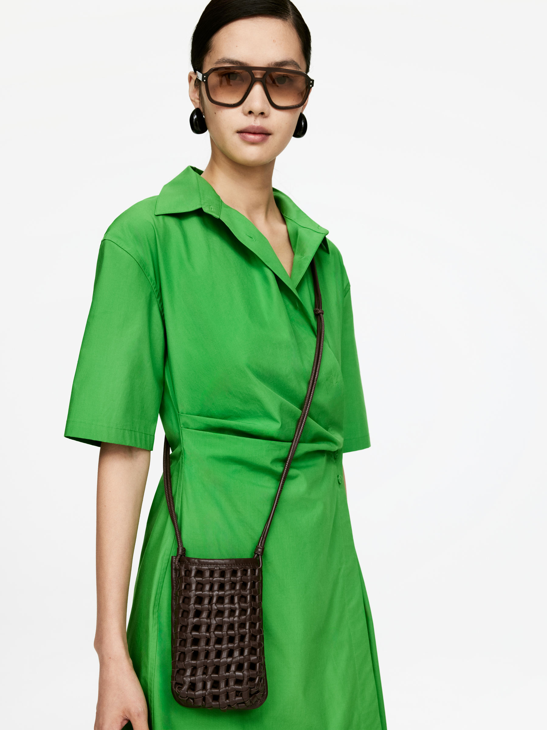 Leather Phone Case - Dark Brown - Women - StillMedia/Lookbook - 5