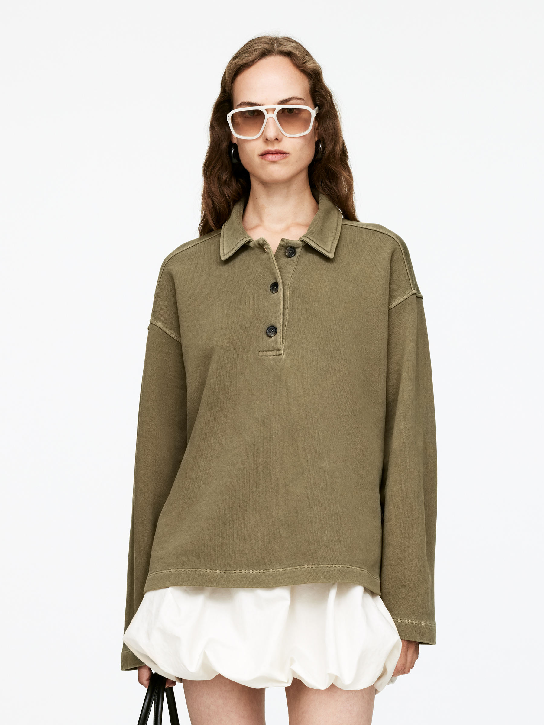 Polo Sweatshirt-#756F5F-15871