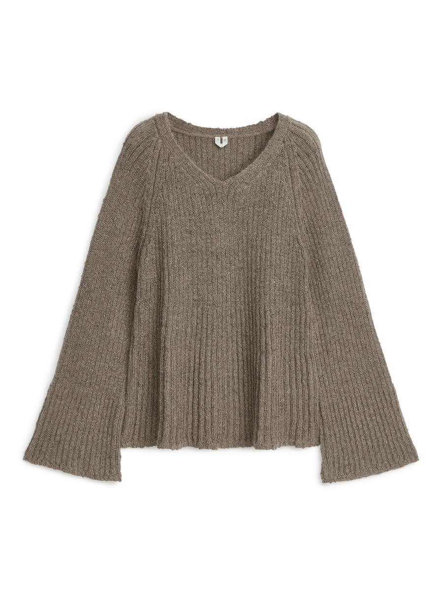 Lockerer Pullover - Taupe - Relaxed Fit - Women - 1207001003