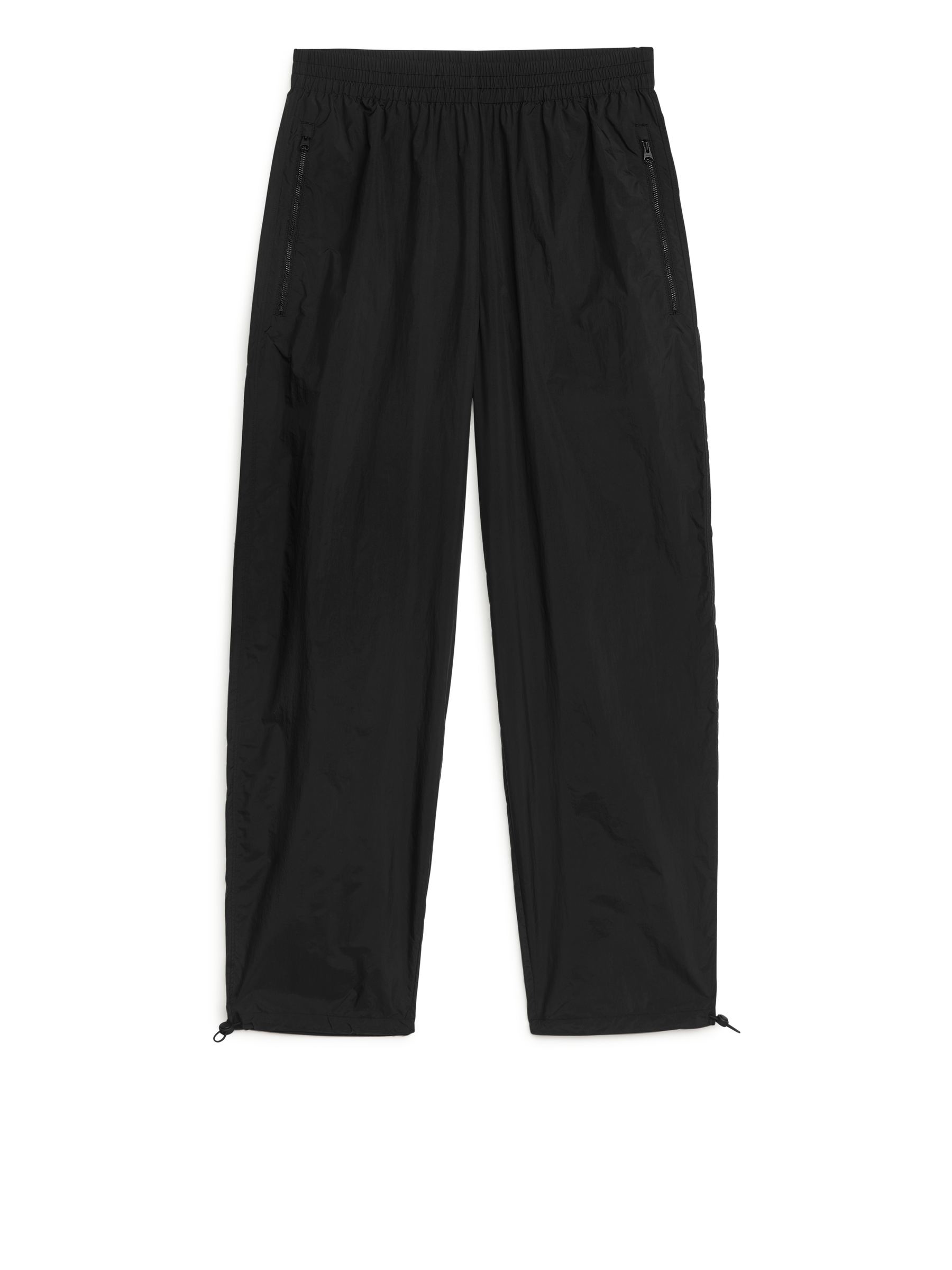 Lightweight Nylon Trousers - Black - Loose fit - Women - StillMedia/DescriptiveStillLife - 1