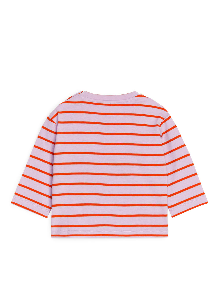 Top à manches longues - Rouge/Mauve - Regular fit - Enfant - 0966586036