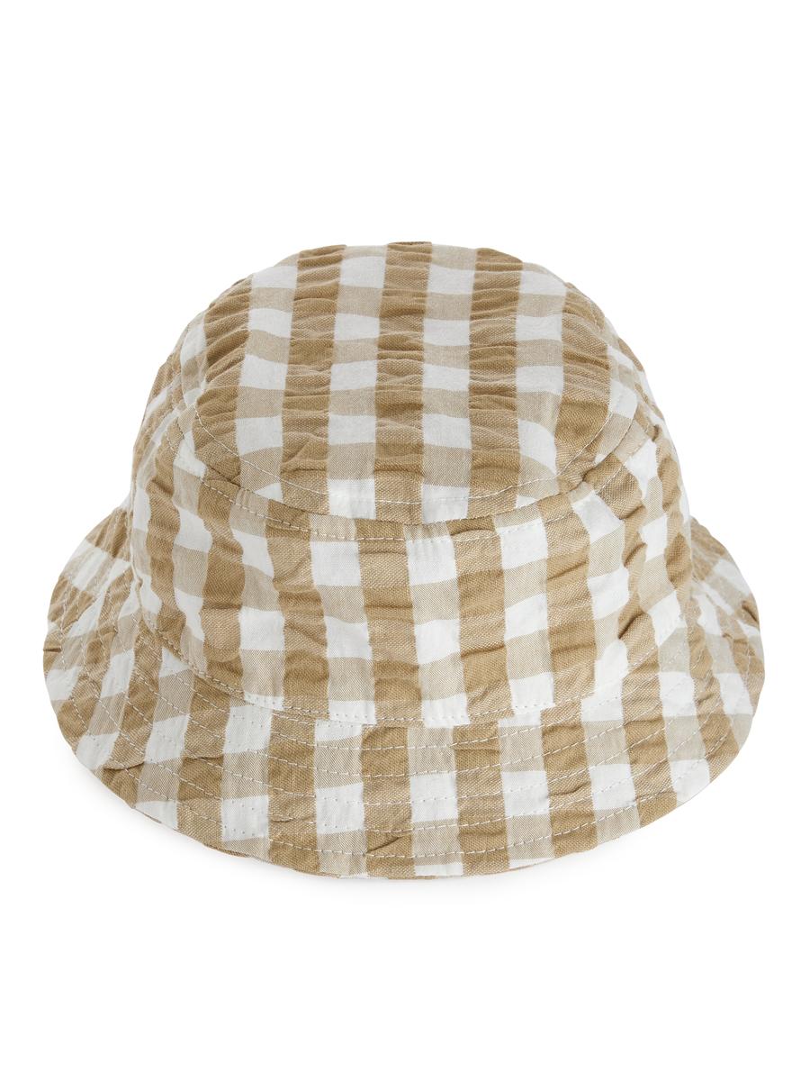 Seersucker Bucket Hat-#A49578-5492