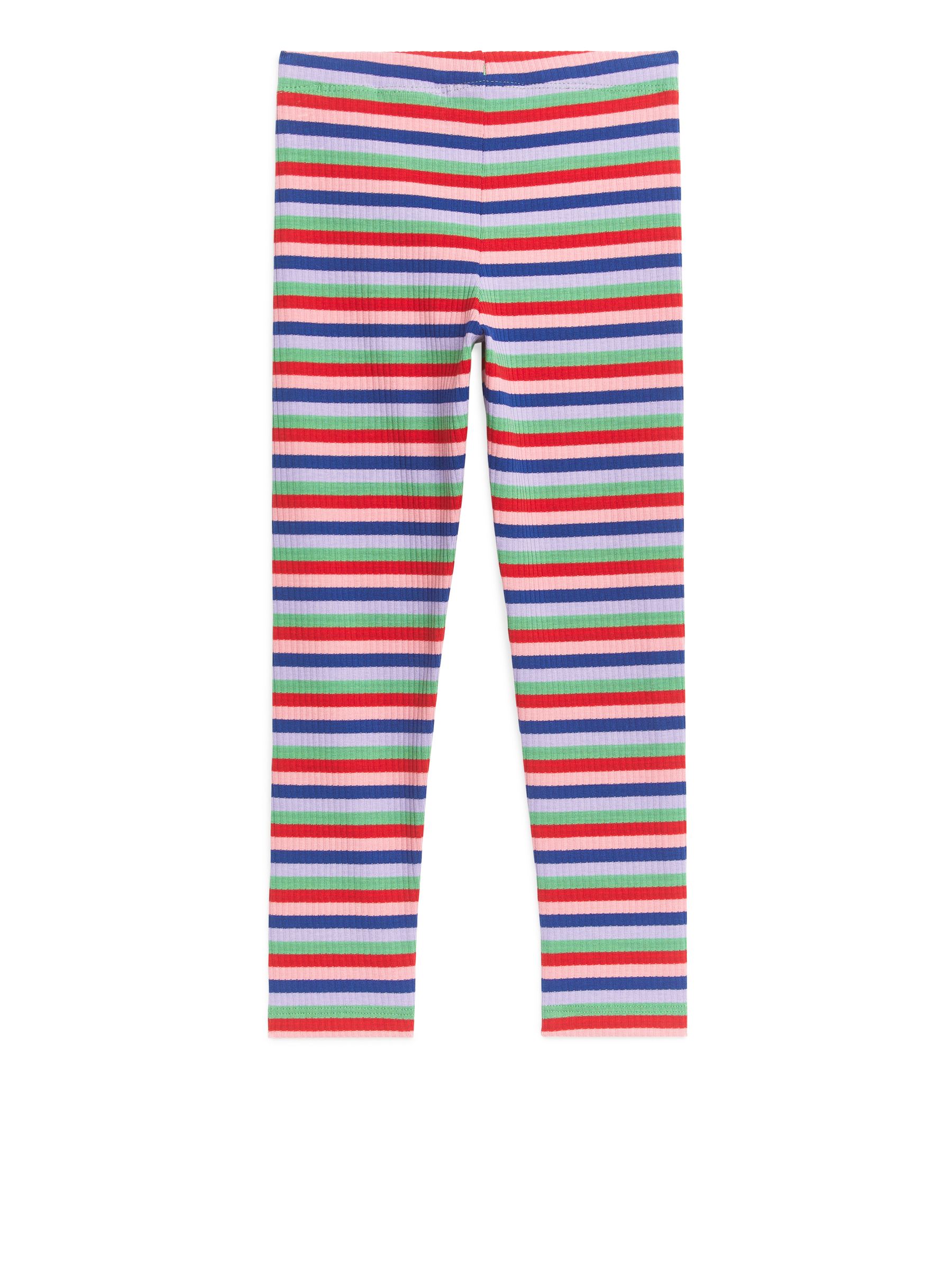 Gerippte Leggings - Bunt gestreift - Slim Fit - Children - StillMedia/DescriptiveStillLife - 1
