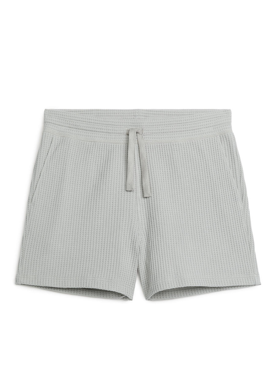 Baumwollshorts mit Waffelmuster-#999997-4801