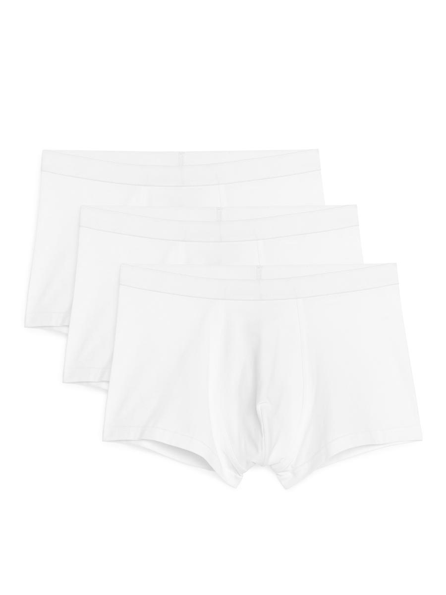 Jersey Trunks, Set of 3-#FFFFFF-11682