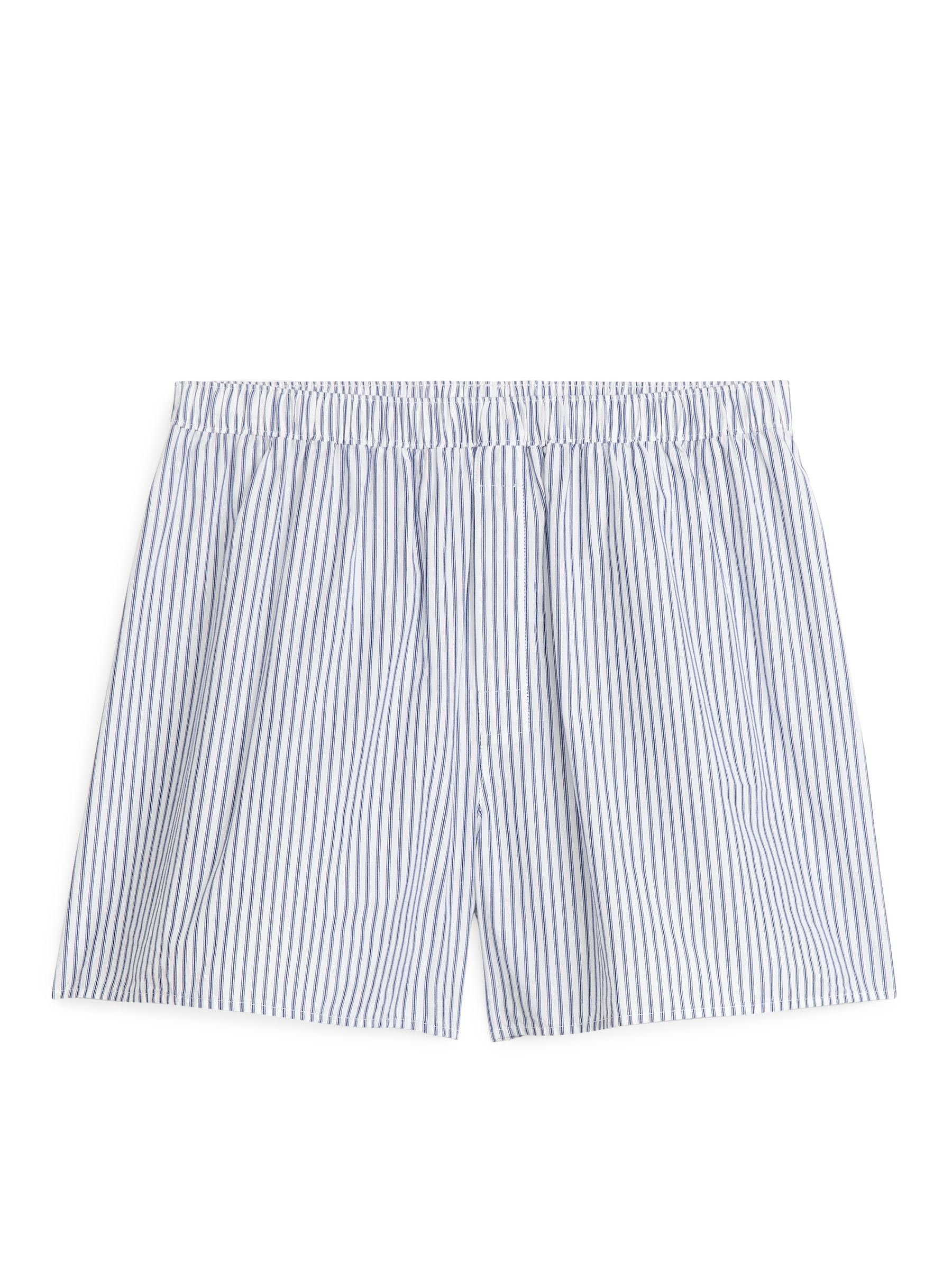 Woven Boxers, Set of 2 - Dark Blue/Striped - Regular fit - Men - StillMedia/DescriptiveDetail - 1