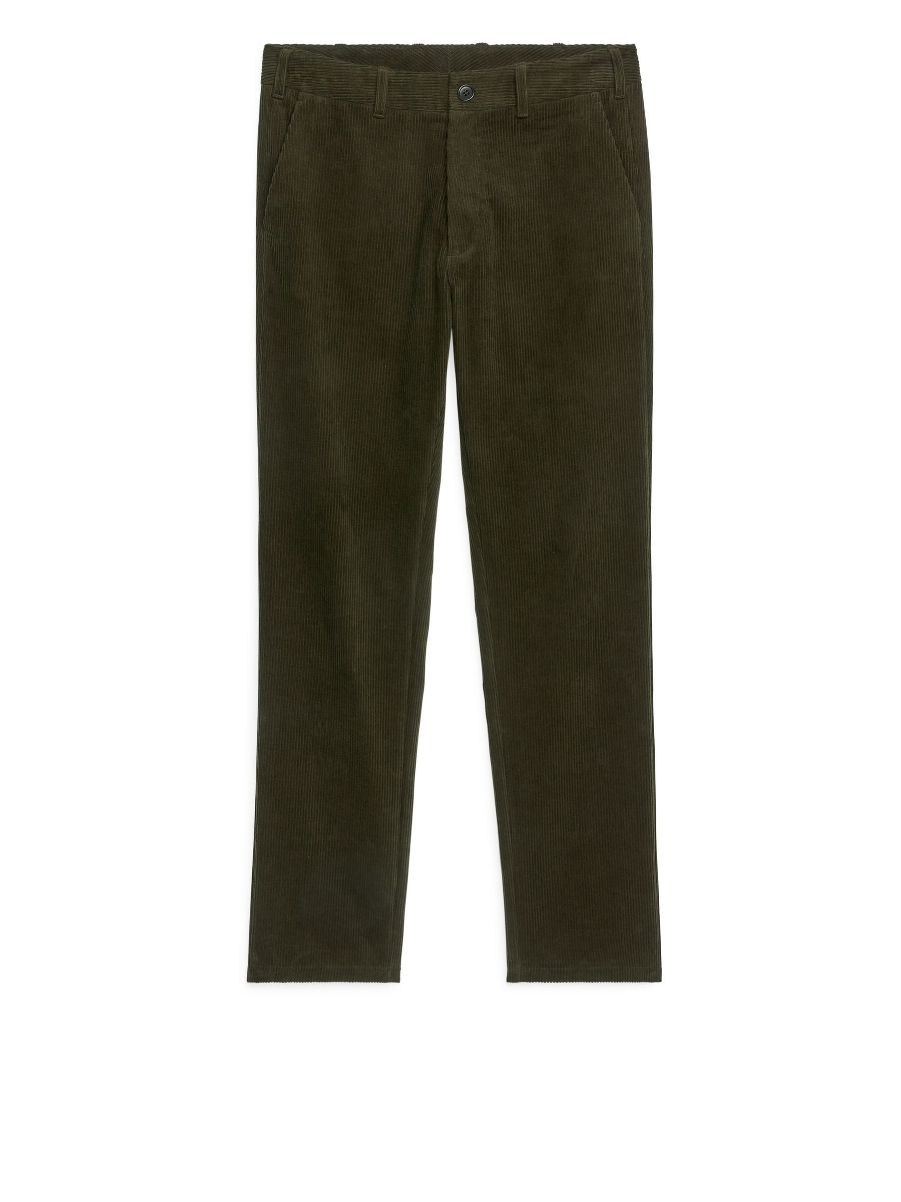 Chinos i manchester - Mörkgrön - Regular fit - Men - StillMedia/DescriptiveStillLife - 1