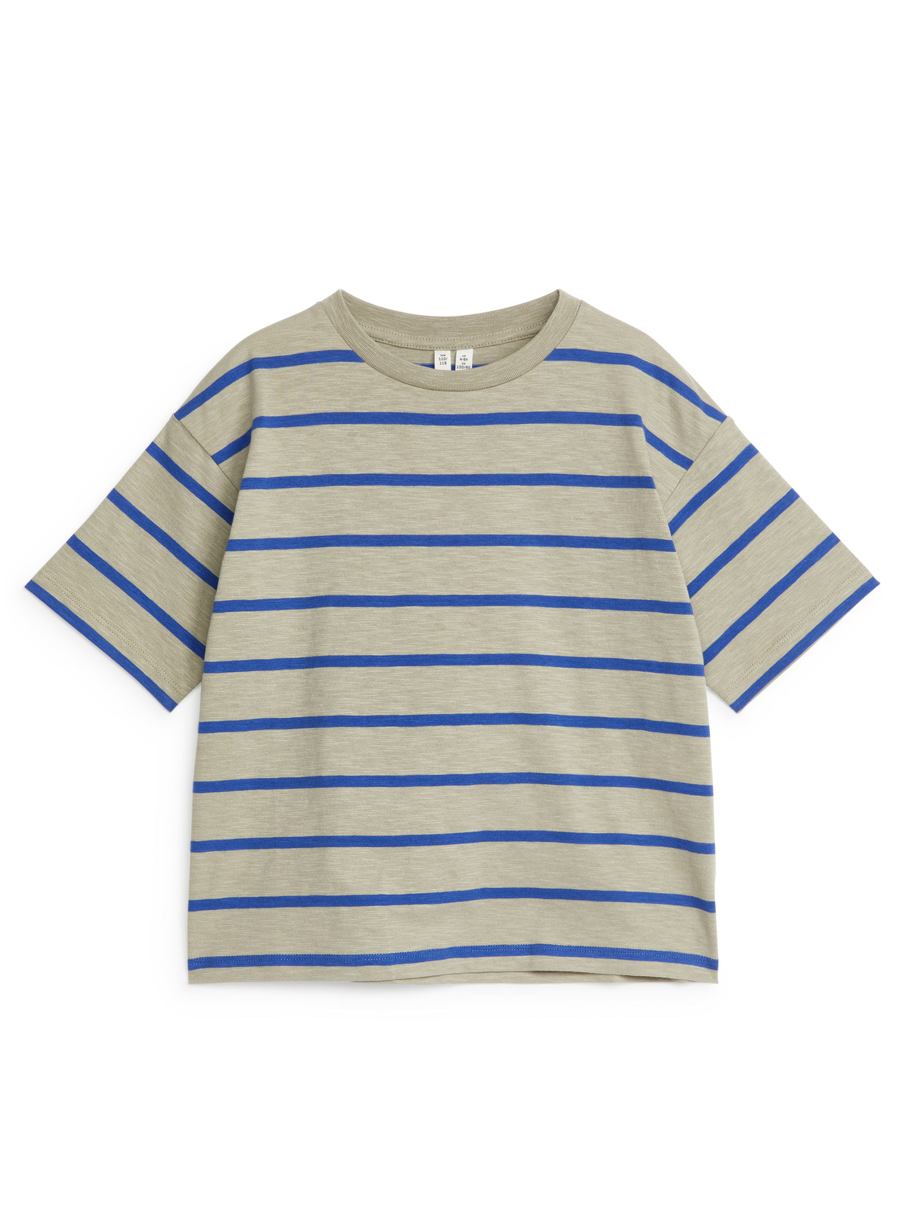 T-shirt in tessuto fiammato-#A19D8E-7567