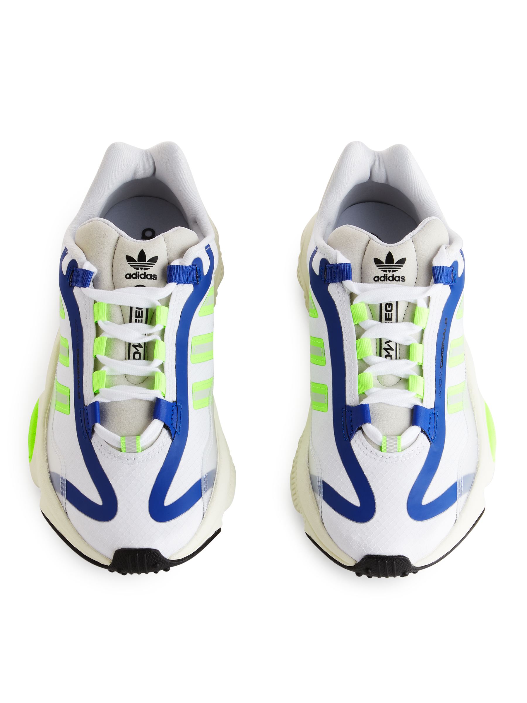adidas OZWEEGO Pure Trainers - White/Blue/Green - Women - StillMedia/DescriptiveStillLife - 1