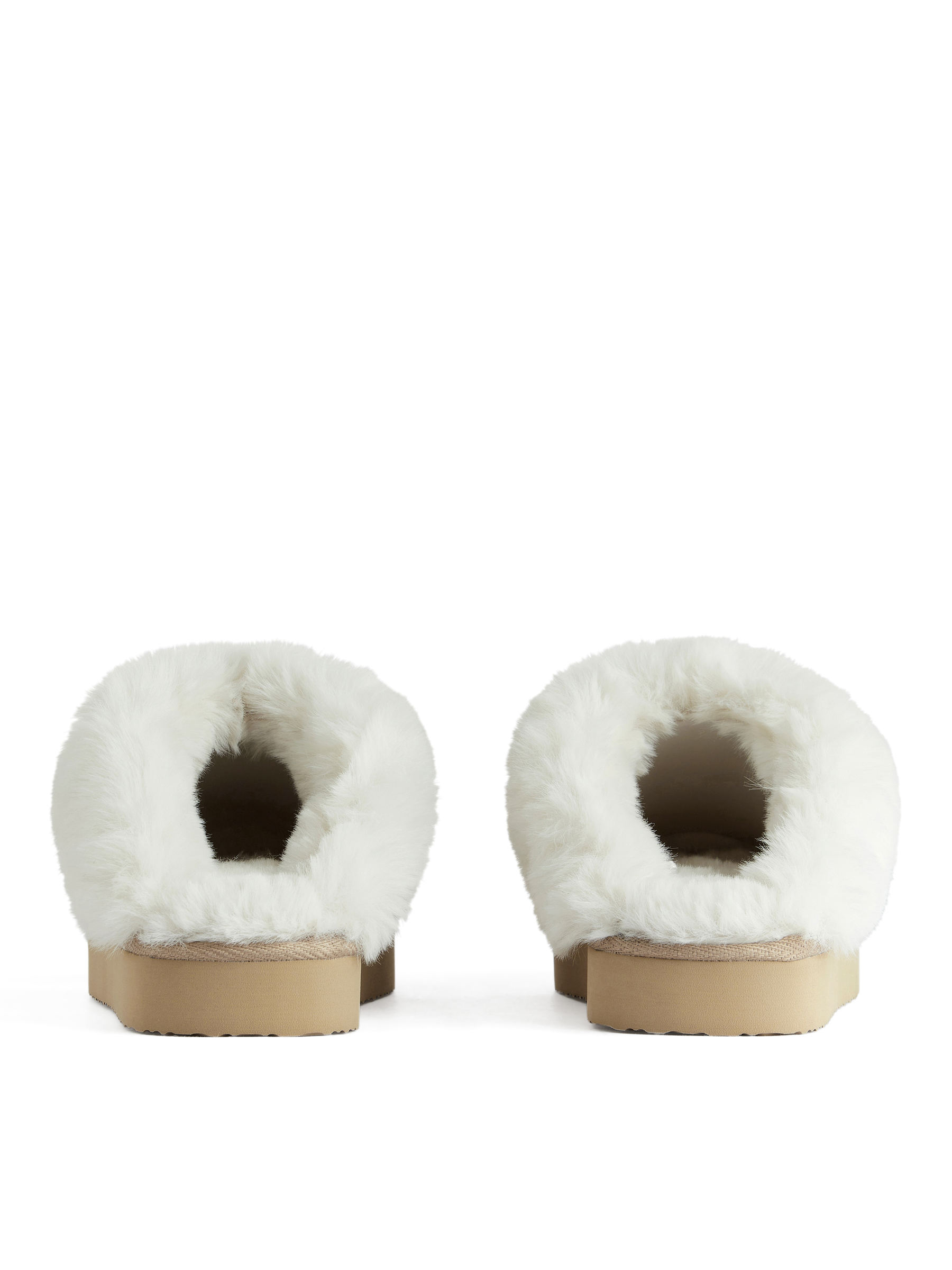 Ciabatta in pelliccia sintetica - Beige - Women - StillMedia/DescriptiveStillLife - 4