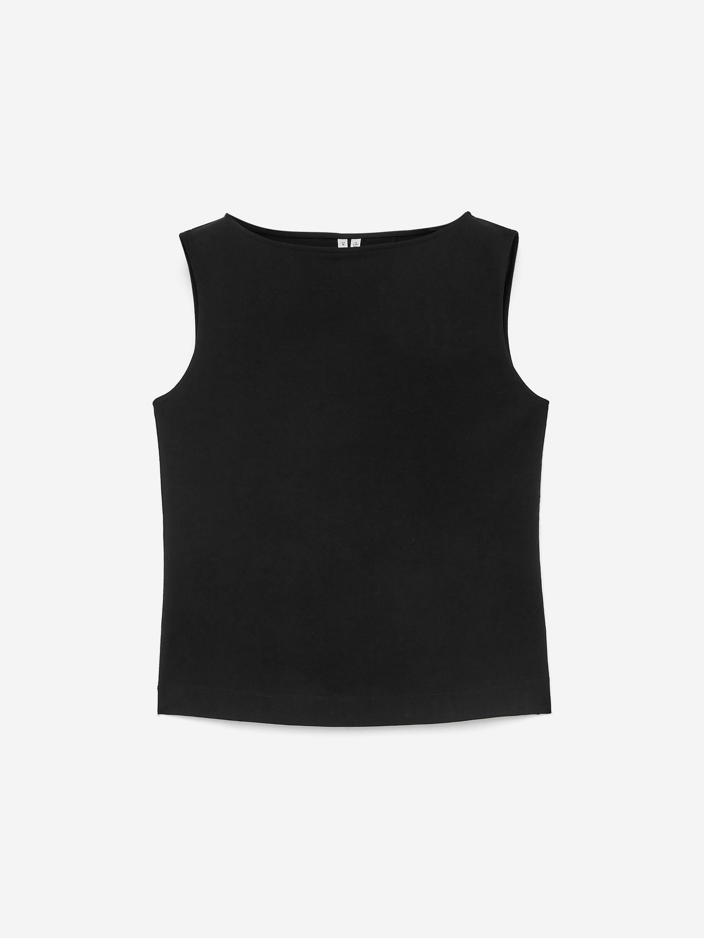 Boat Neck Tank Top – Black – Women – ARKET GB