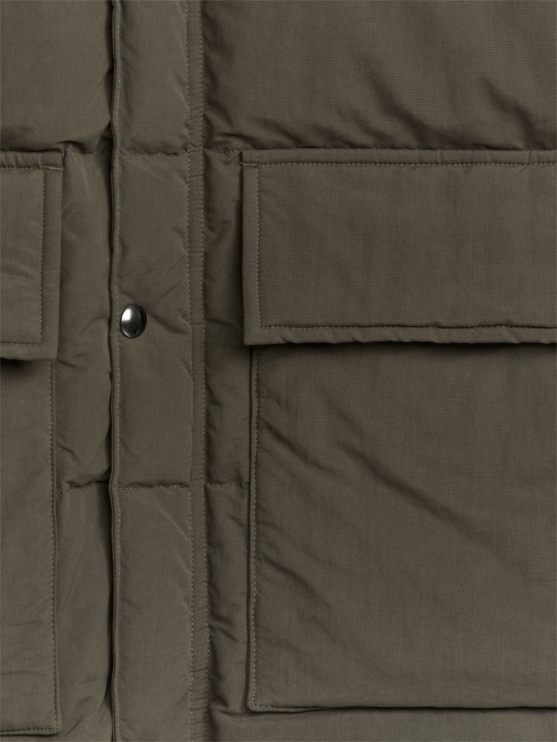 Vadderad pufferjacka - Kaki - Regular fit - Men - StillMedia/DescriptiveDetail - 2