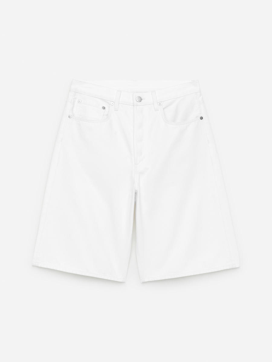 ARKET Women's  Long Denim Shorts White,  size 32