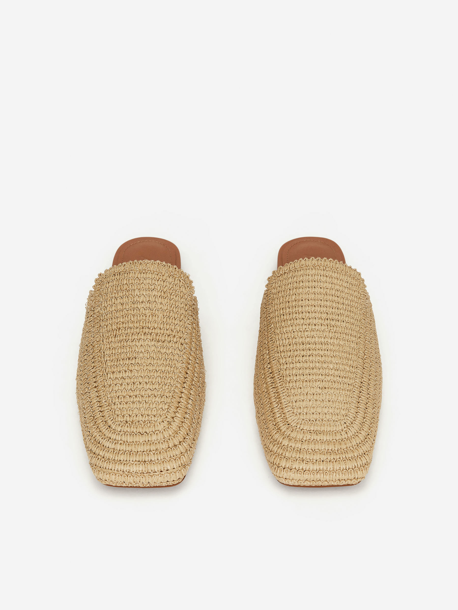 Flat Straw Mules - Light Beige - Women - StillMedia/DescriptiveStillLife - 4