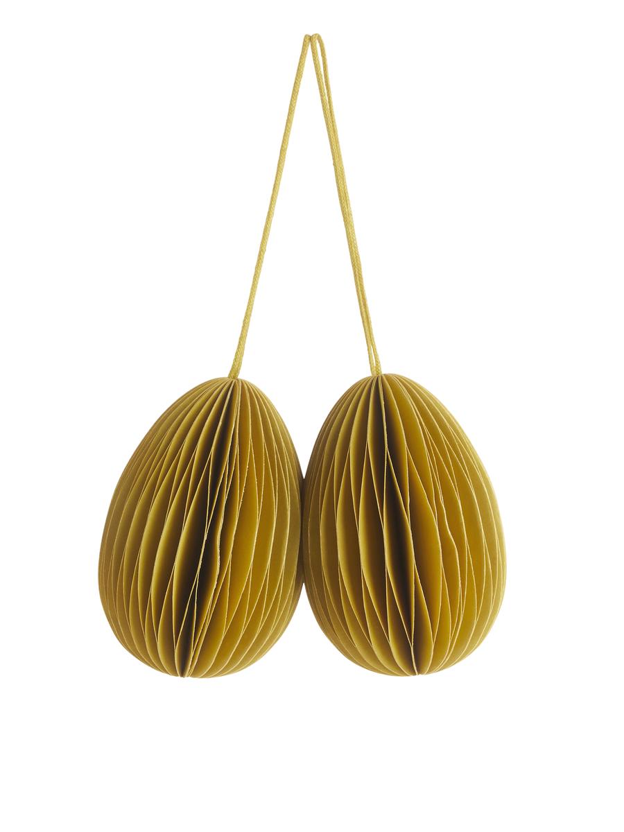 Honeycomb Ornaments - Yellow - Homeware - 0835025011