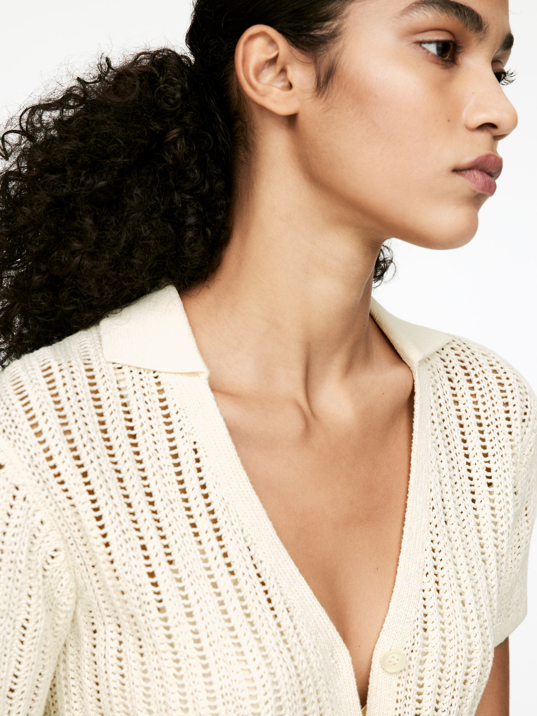 Open-Knit Top - Beige - Regular fit - Women - StillMedia/Lookbook - 4