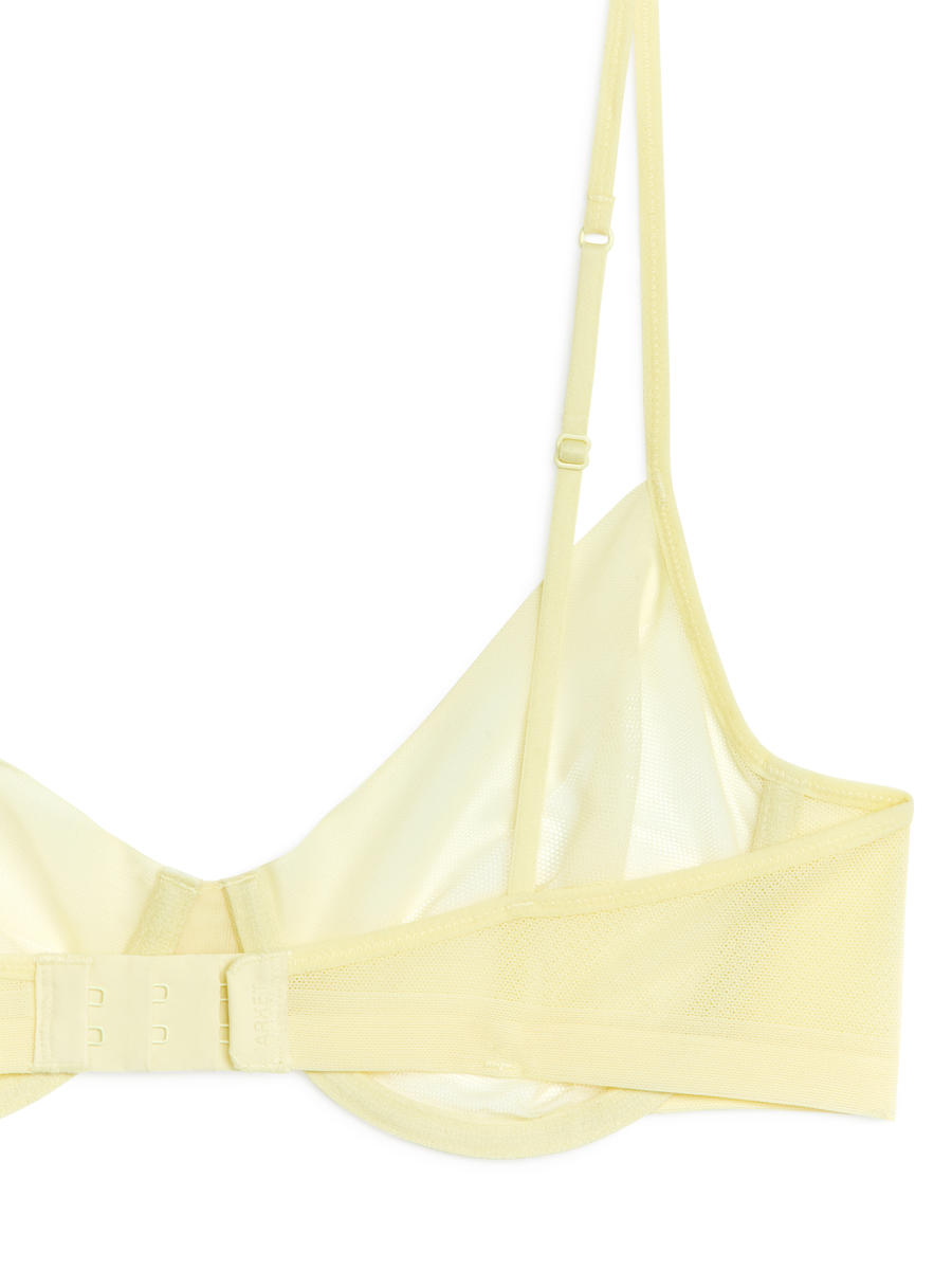 Mesh Wire Bra - Yellow - Women - 0989152008