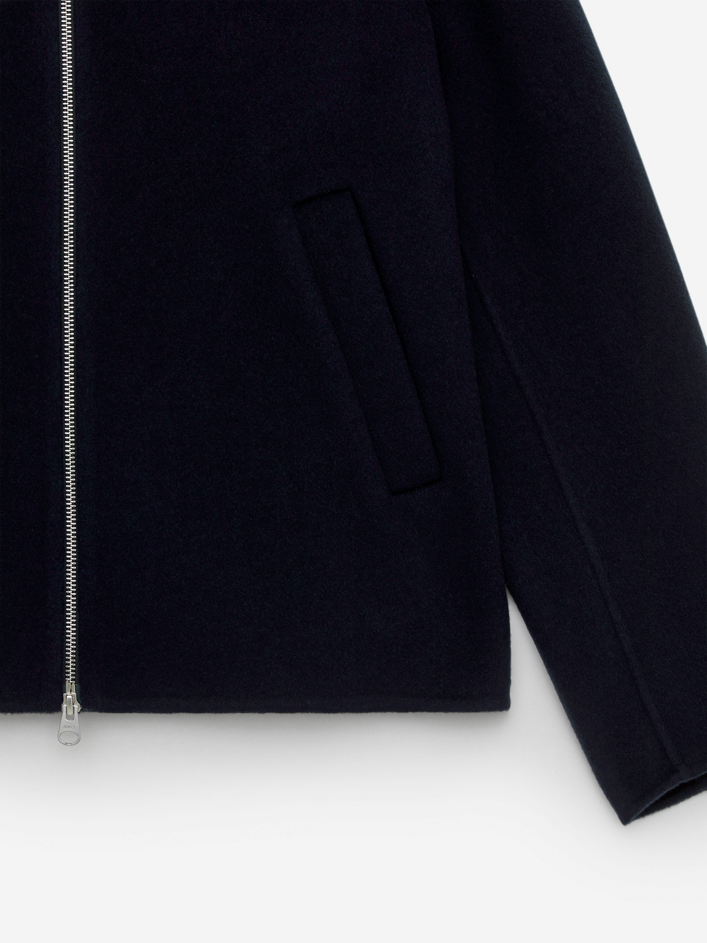 Doublé Wool-Blend Jacket – Dark Blue – Men – ARKET DK Doublé Wool-Blend Jacket – Dark Blue – Men – ARKET DK