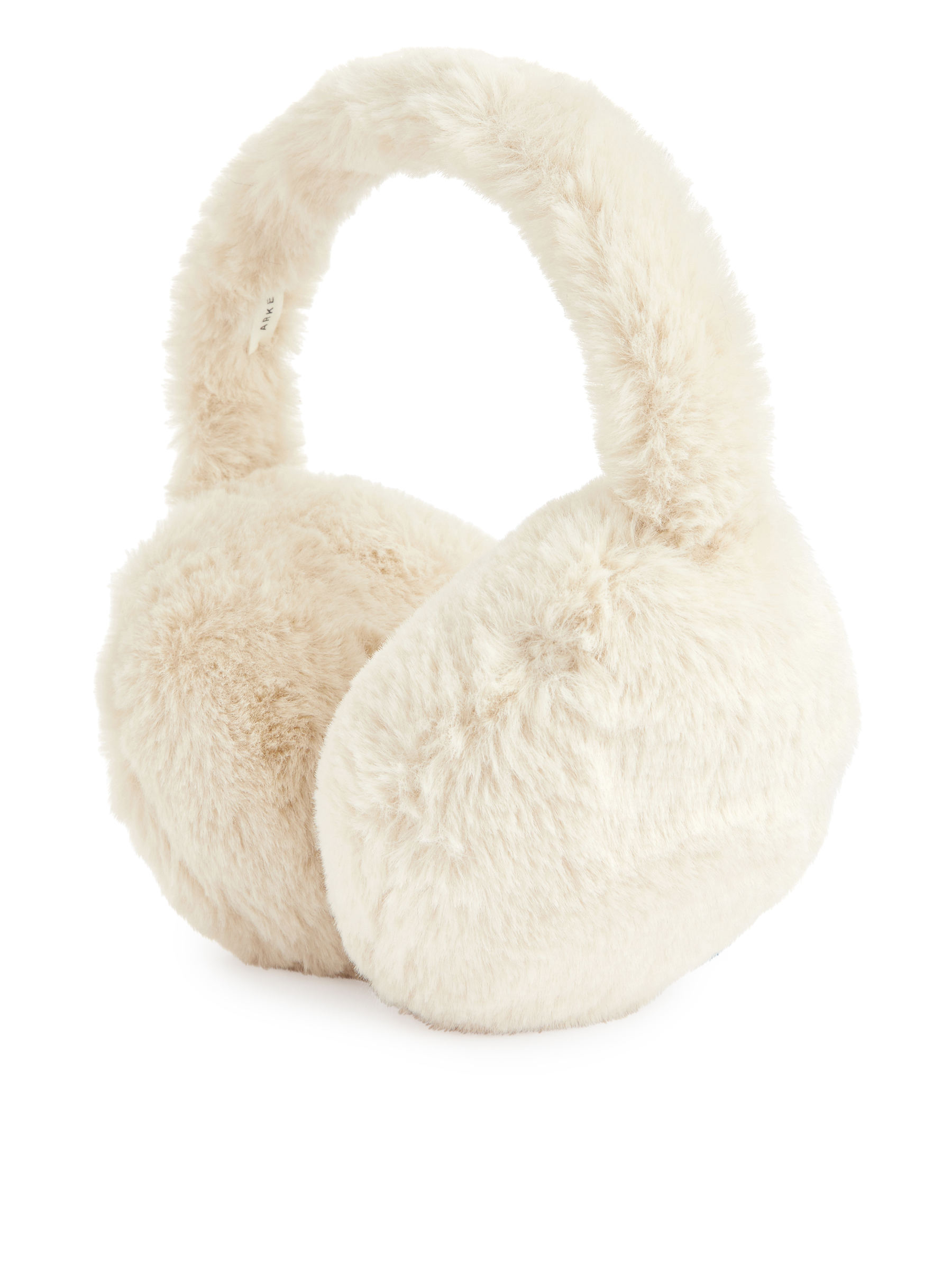 Faux Fur Earmuffs-#C5B9AB-4034