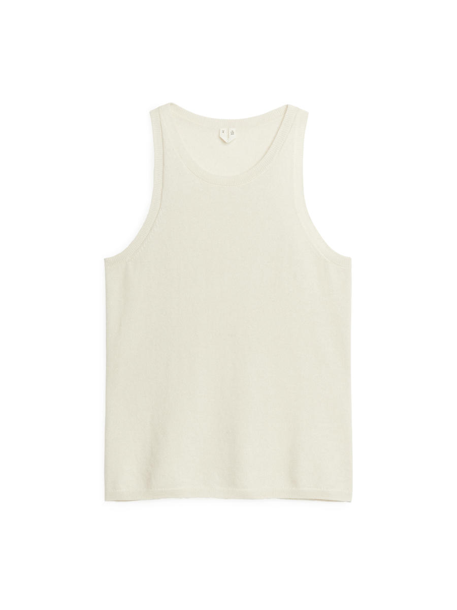 Racerback-Tanktop aus Kaschmir und Wolle-#EAE3D2-5929