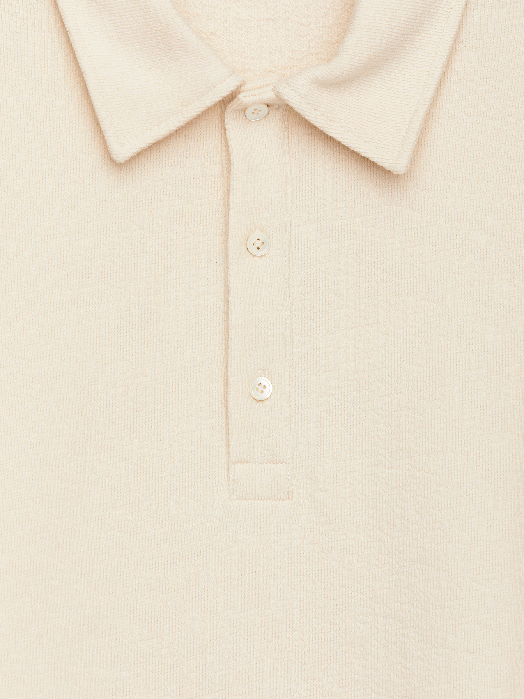 Short-Sleeve Polo Shirt - Off White - Regular fit - Men - StillMedia/DescriptiveDetail - 2