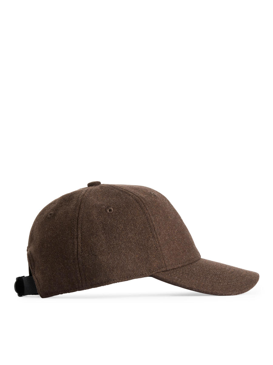 Wool Felt Cap-#3F3838-12654