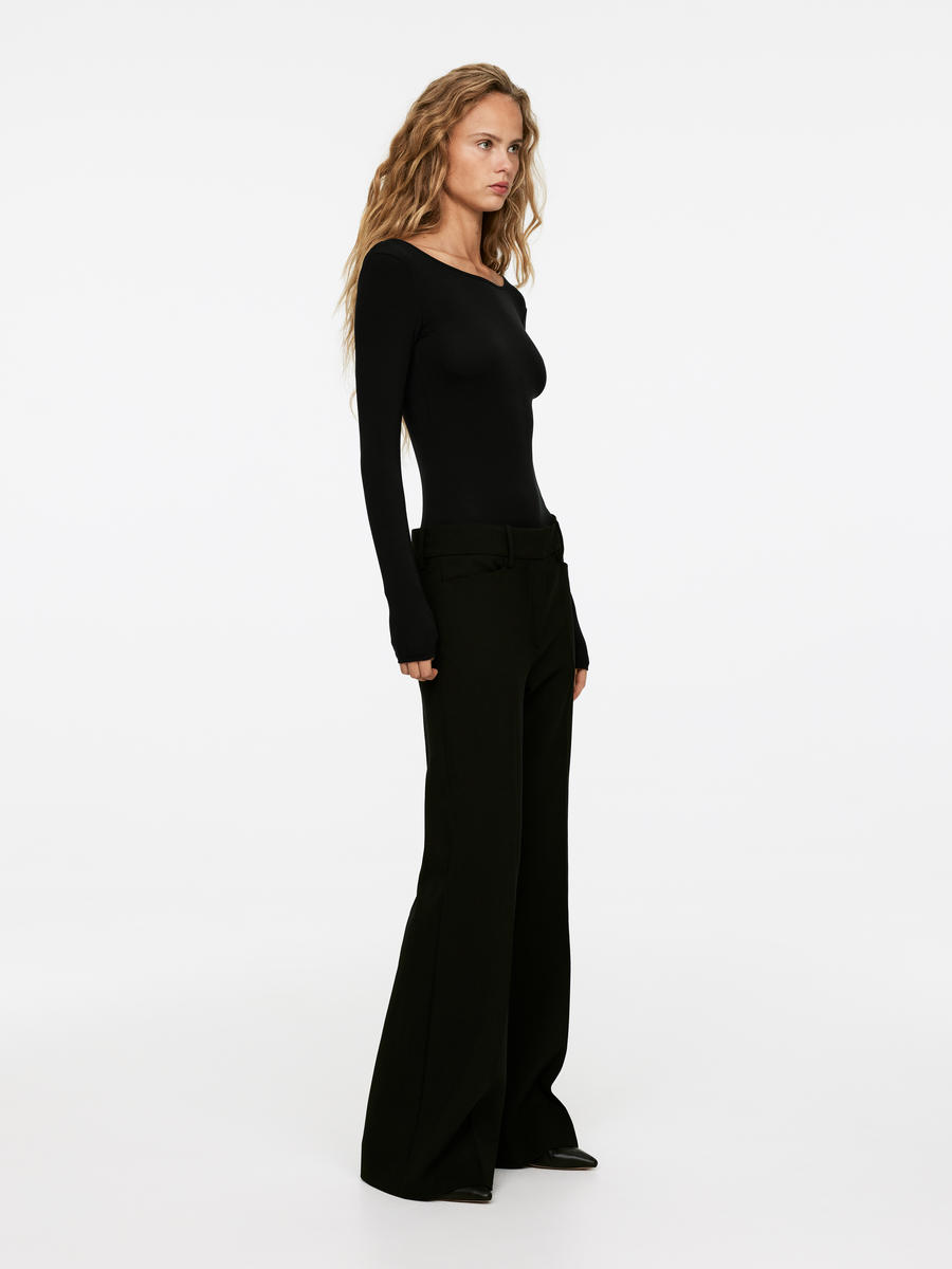 Long-Sleeve Bodysuit - Black - Slim fit - Women - 1259705001