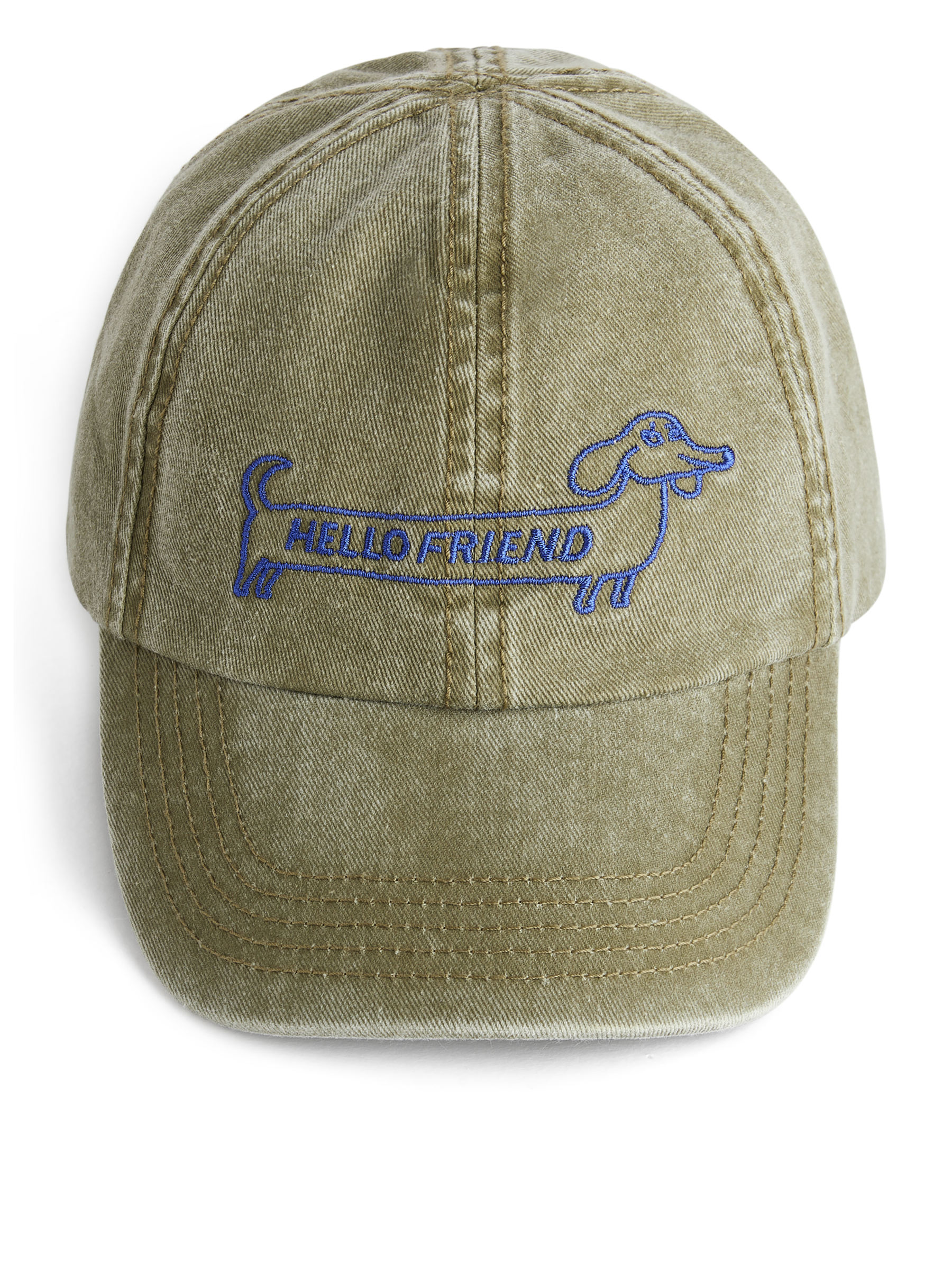 Embroidered Cap - Washed Khaki Green - Children - StillMedia/DescriptiveStillLife - 3