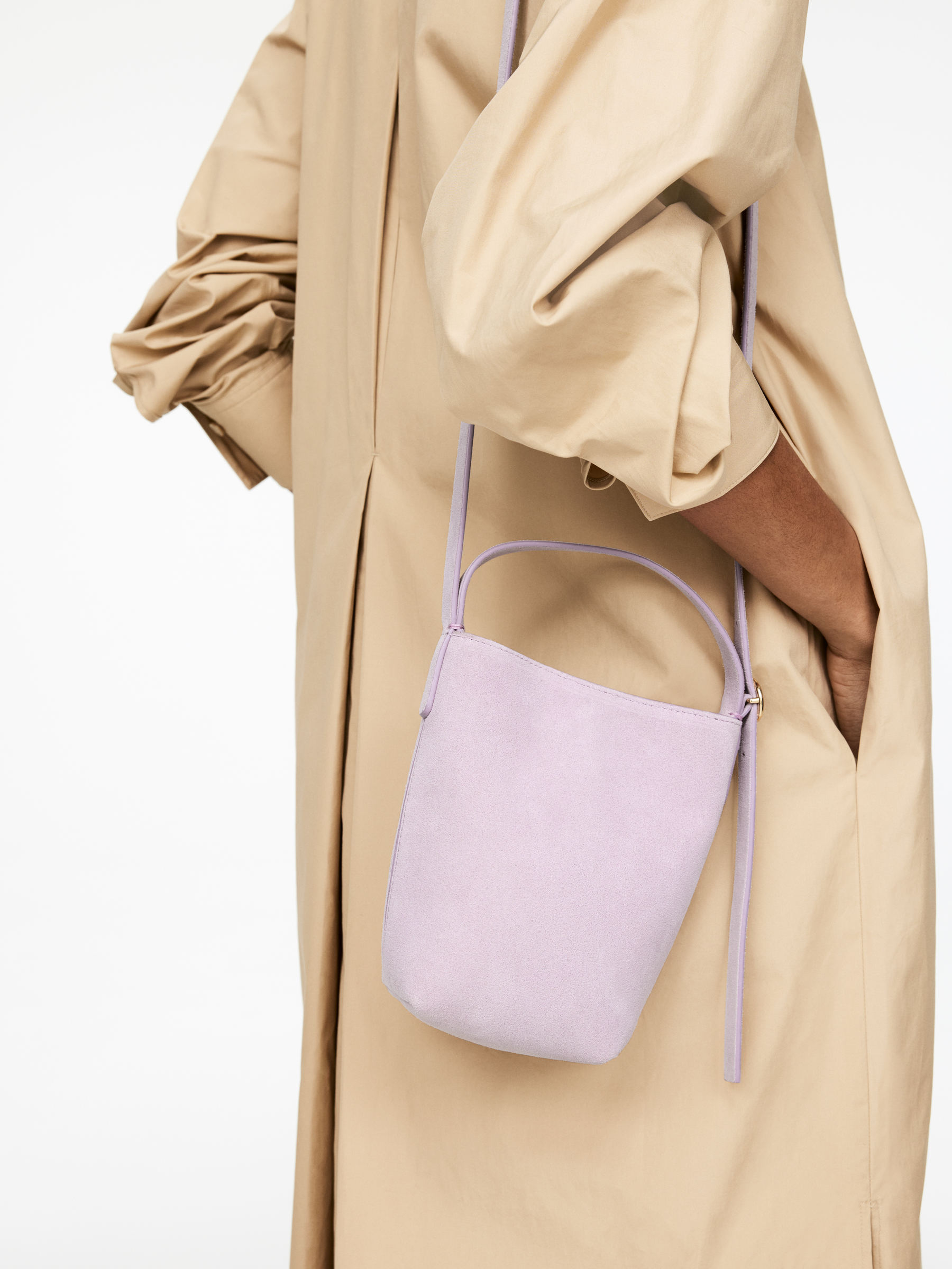 Suede Crossbody Bag - Lilac - Women - 1278003001